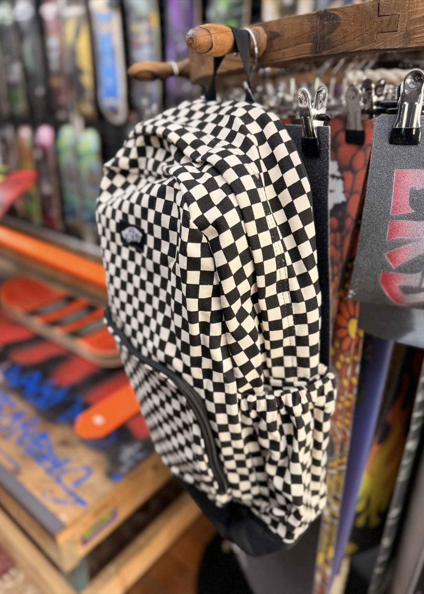 Vans VANS - New Skool Backpack - Black/Natural Checker
