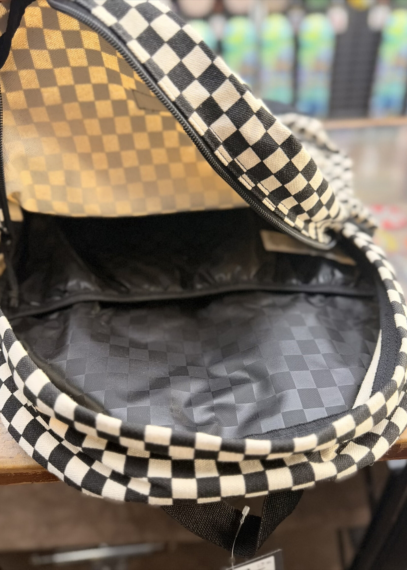 Vans VANS - New Skool Backpack - Black/Natural Checker