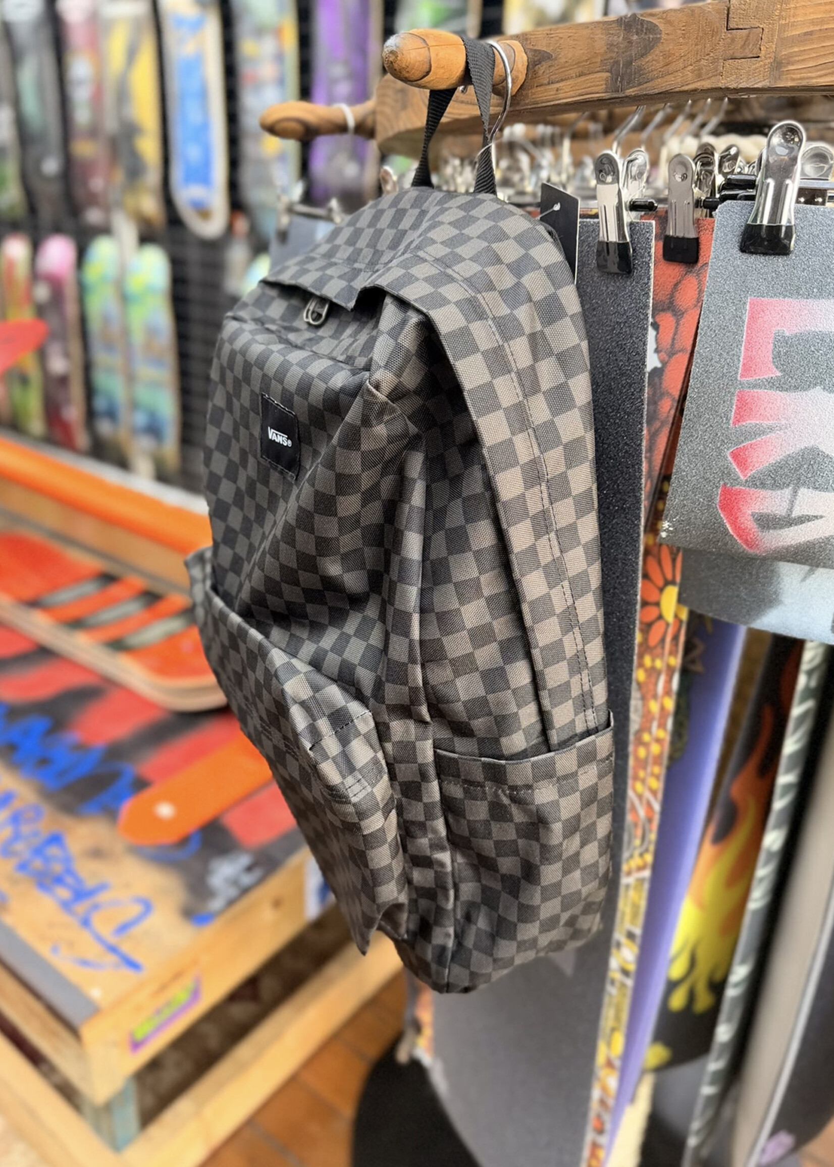 Vans VANS - Old Skool Backpack - Black/Charcoal Checker