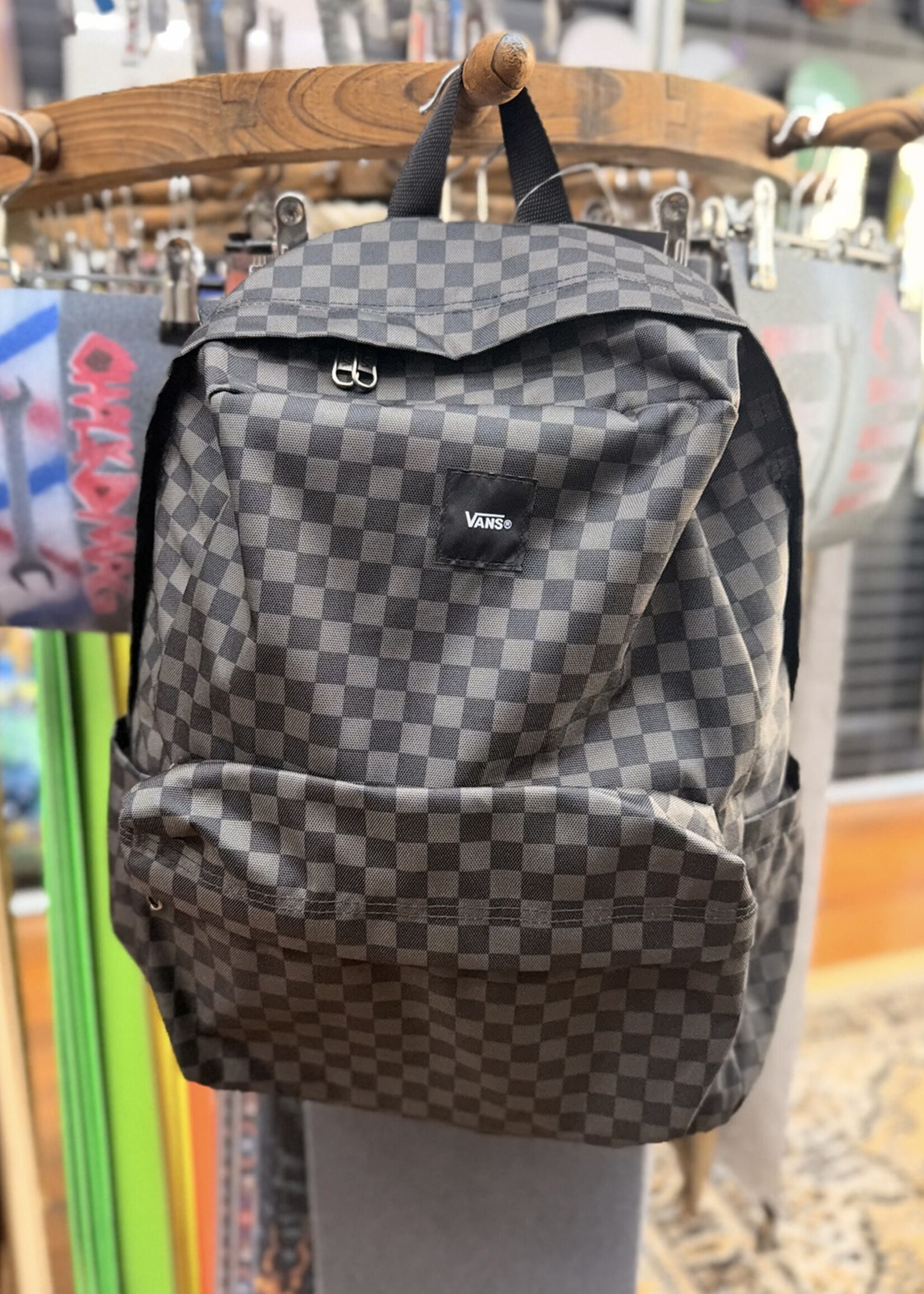 Vans VANS - Old Skool Backpack - Black/Charcoal Checker