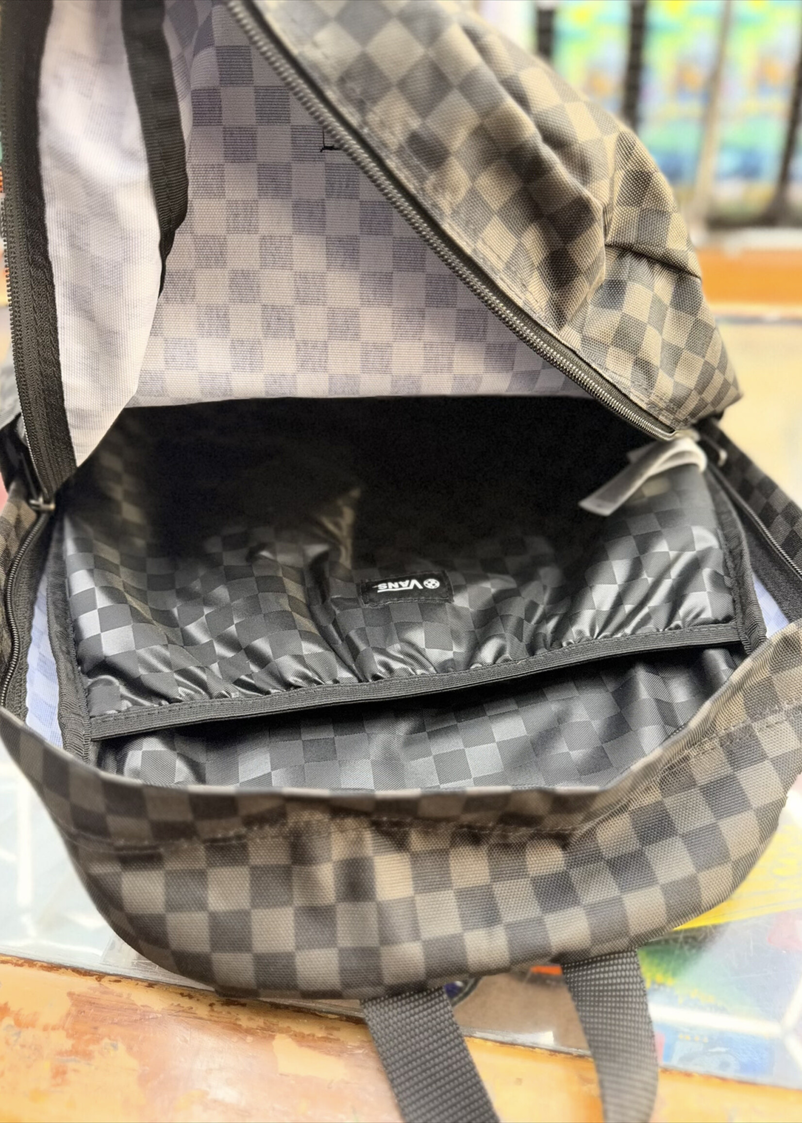 Vans VANS - Old Skool Backpack - Black/Charcoal Checker