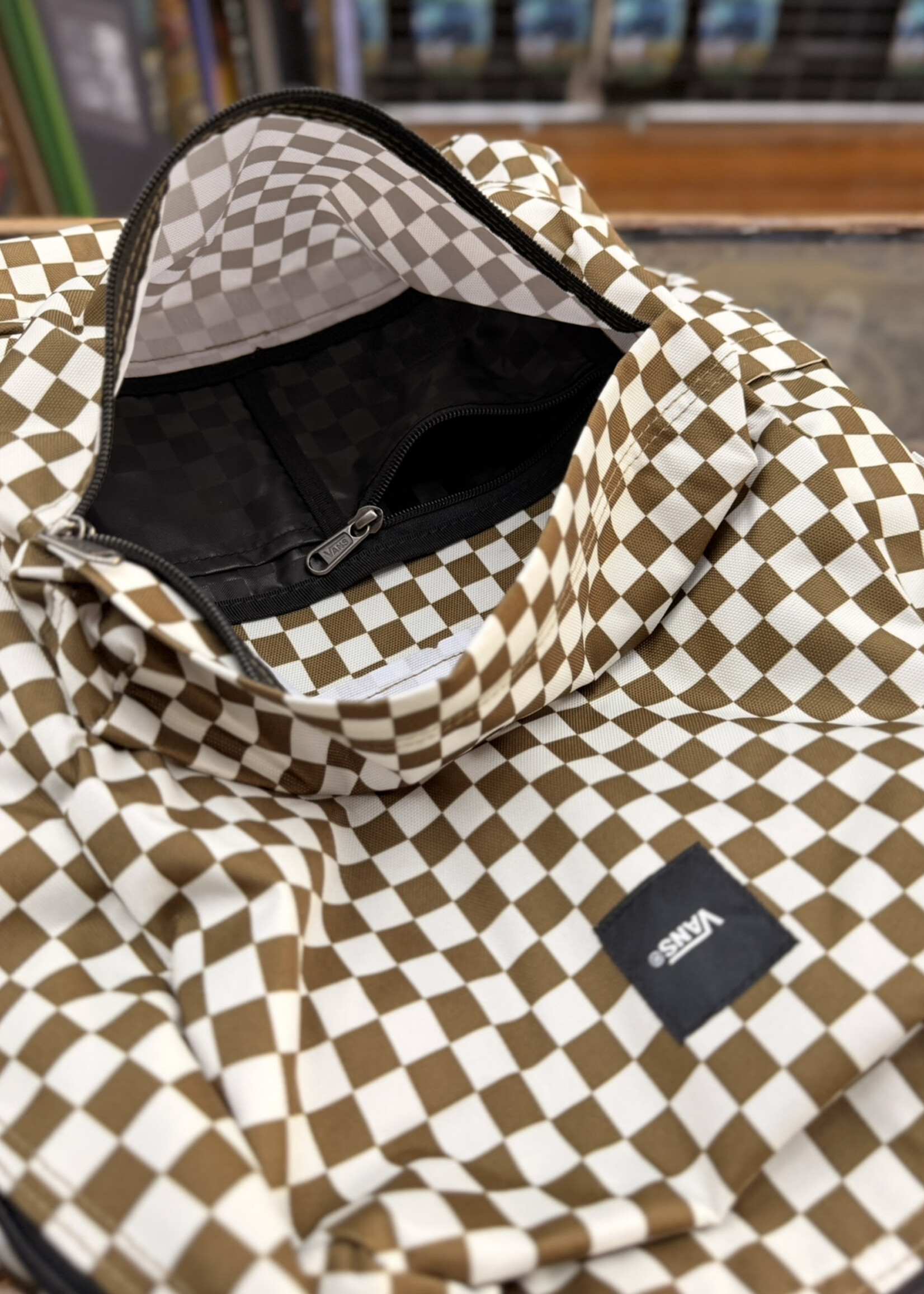 Vans VANS - Old Skool Backpack - Olive/Brown Checker
