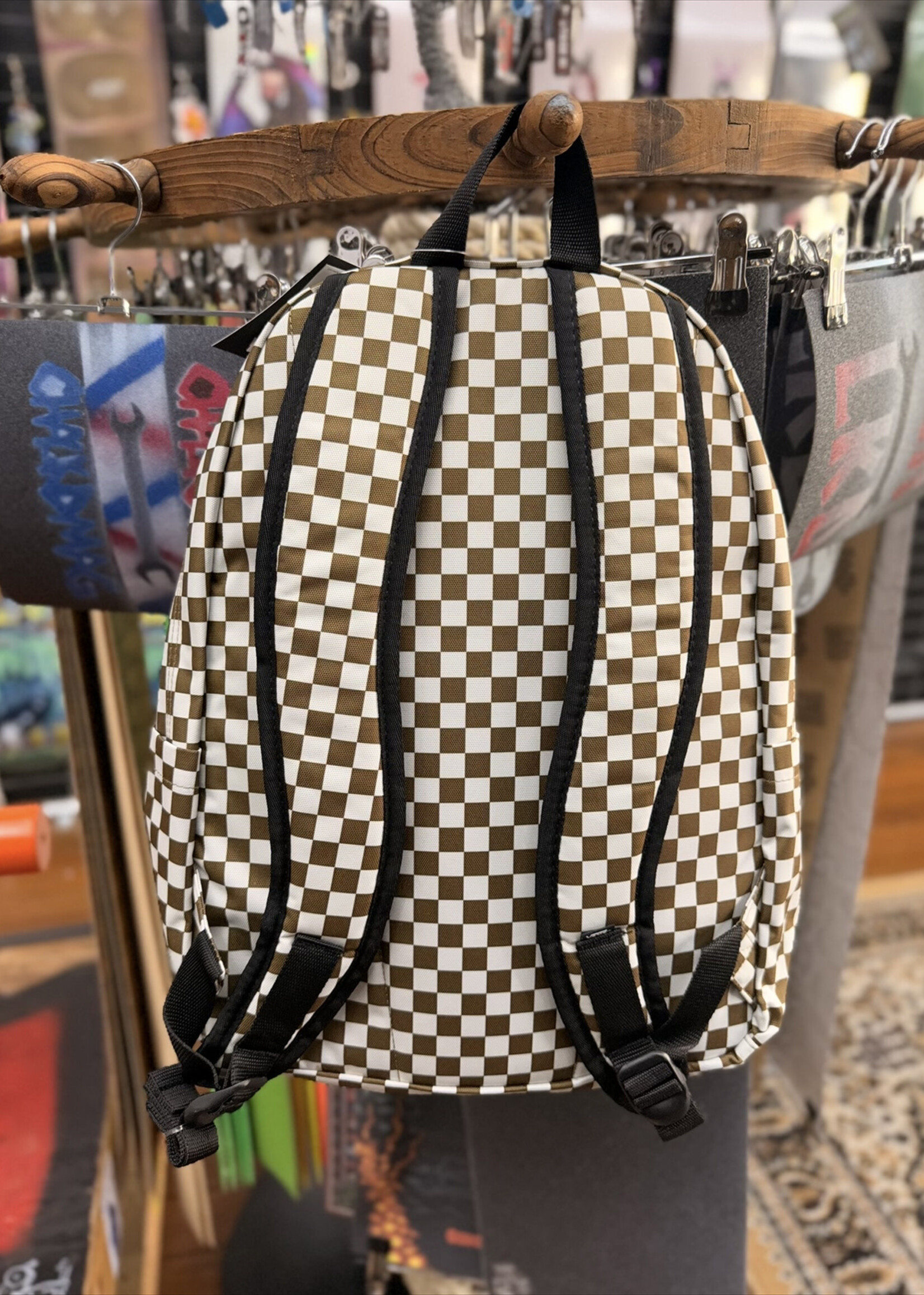 Vans VANS - Old Skool Backpack - Olive/Brown Checker