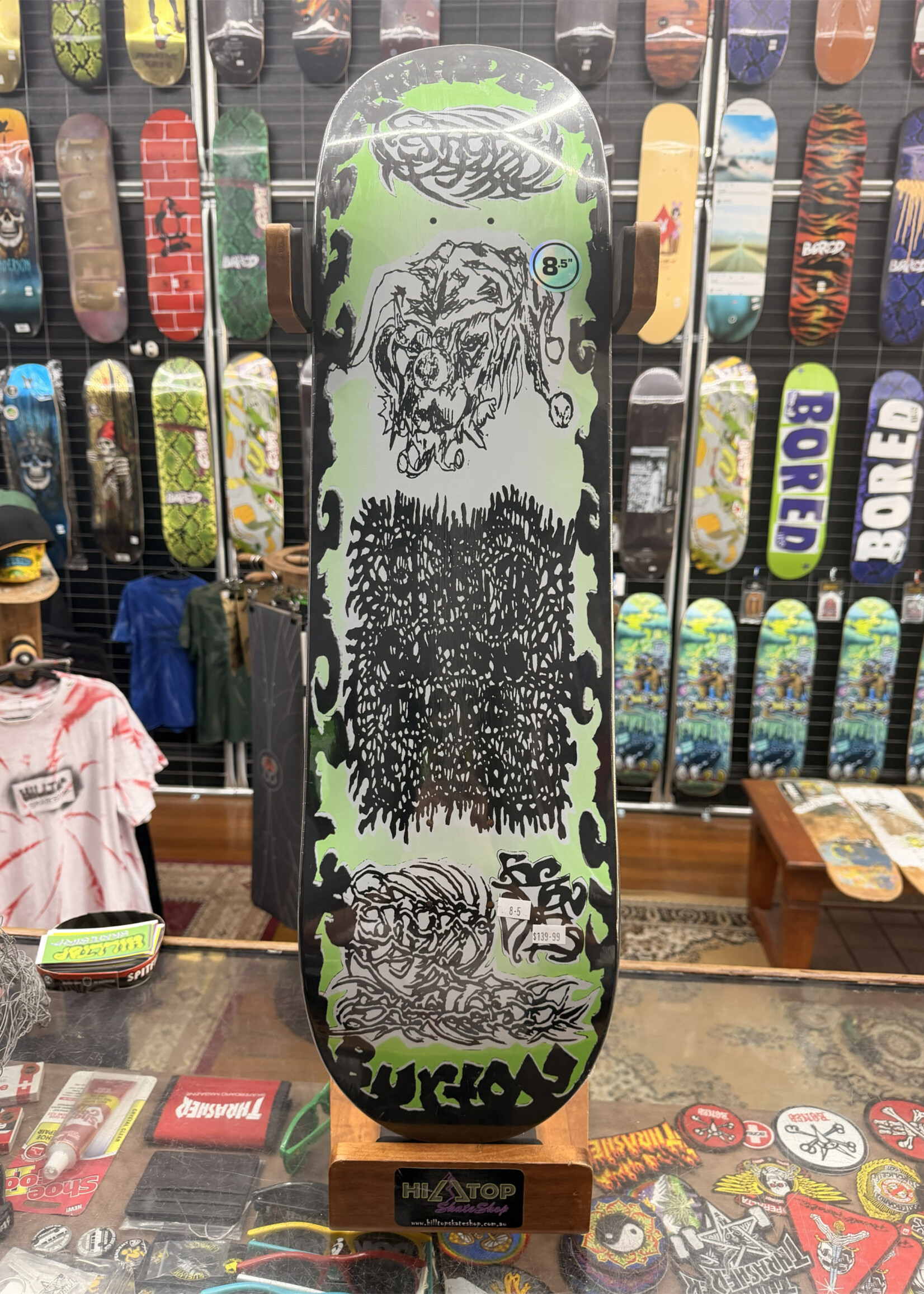 There Skateboards THERE SKATEBOARDS - Chandler Burton Festering Jester Deck - 8.5"