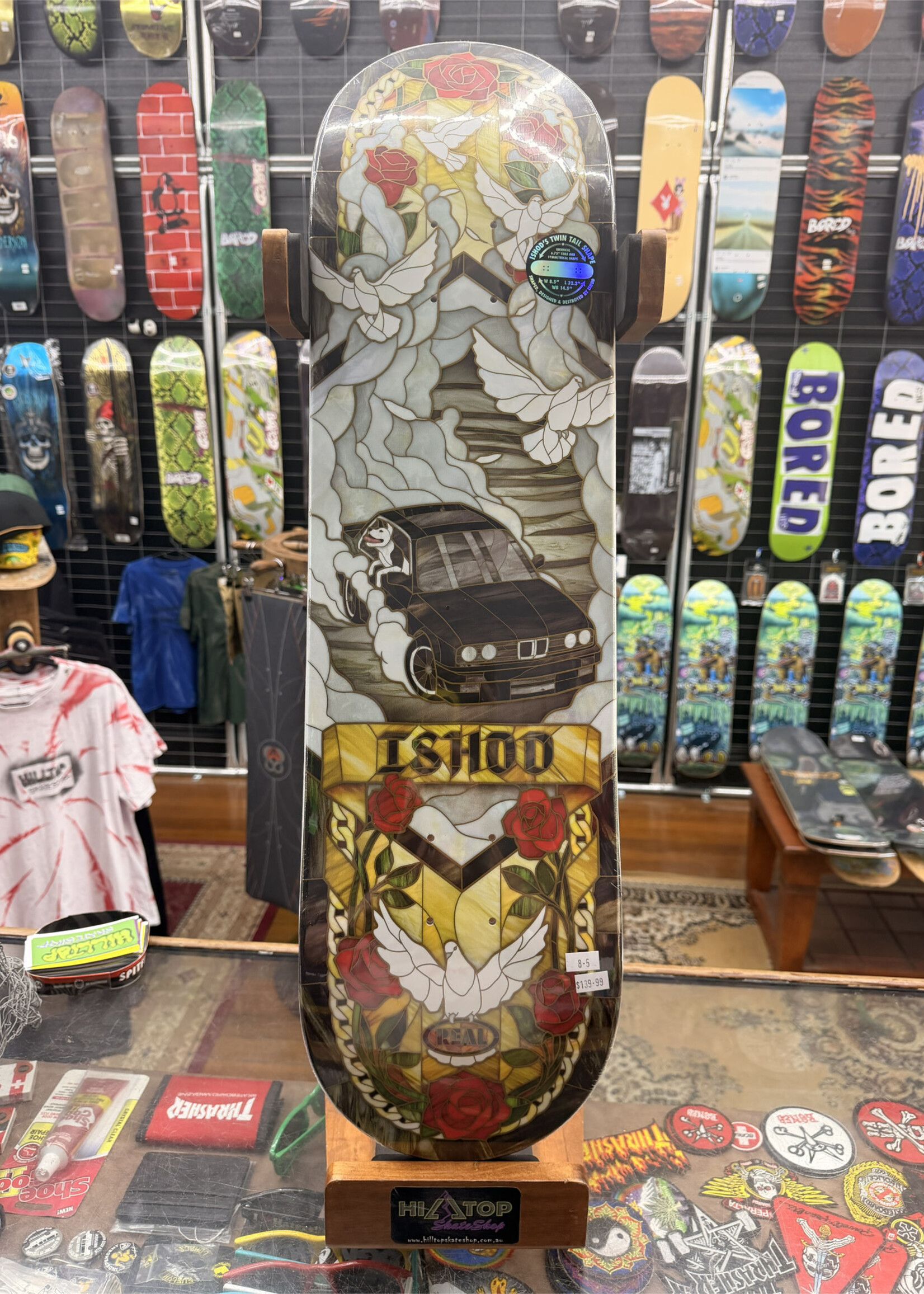 Real Skateboards REAL SKATEBOARDS - Ishod Wair Cathedral II Twin Tail Deck - 8.5"