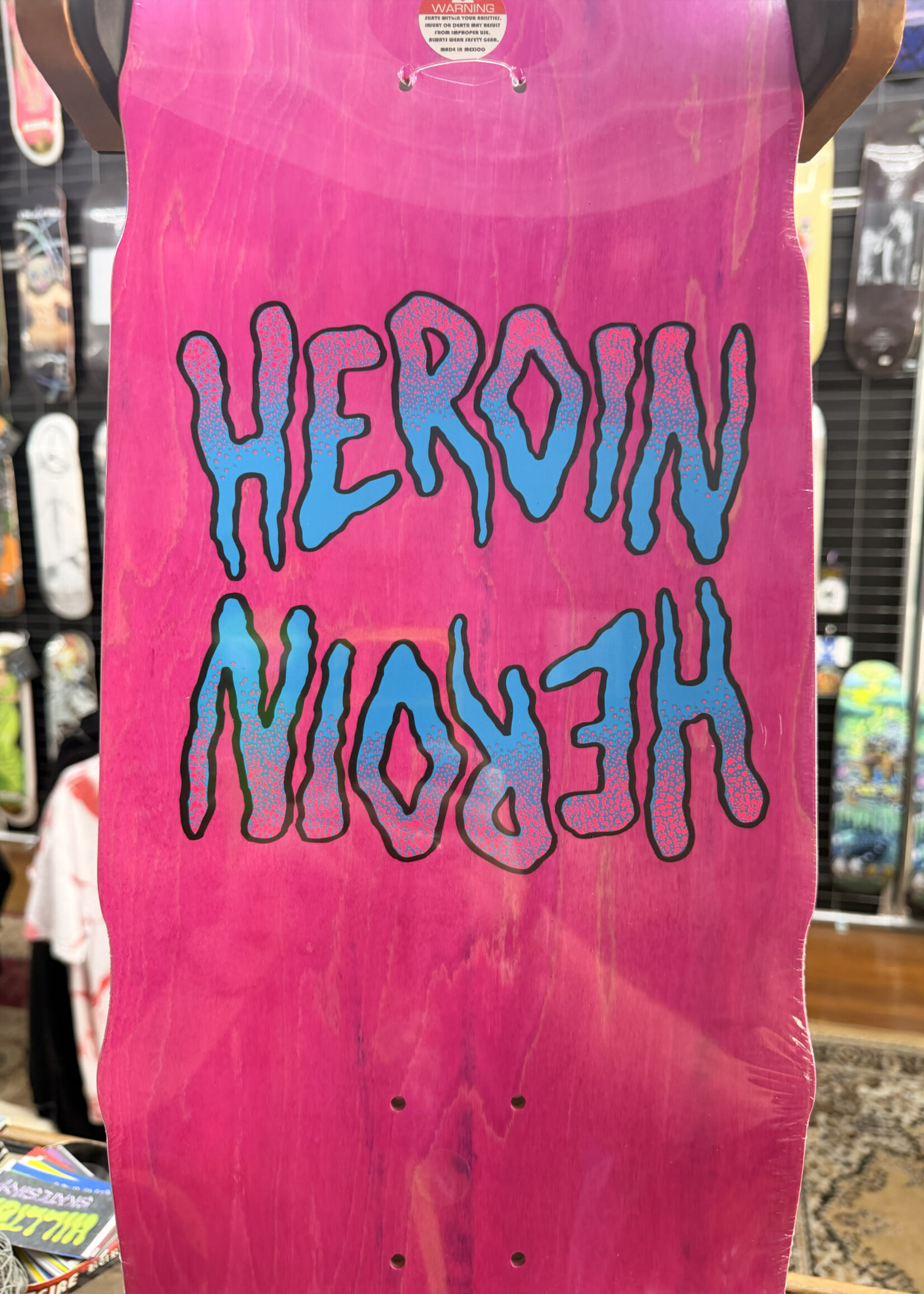 HEROIN SKATEBOARDS HEROIN SKATEBOARDS - Seeing Double Mutated Double Deck - 9.5"