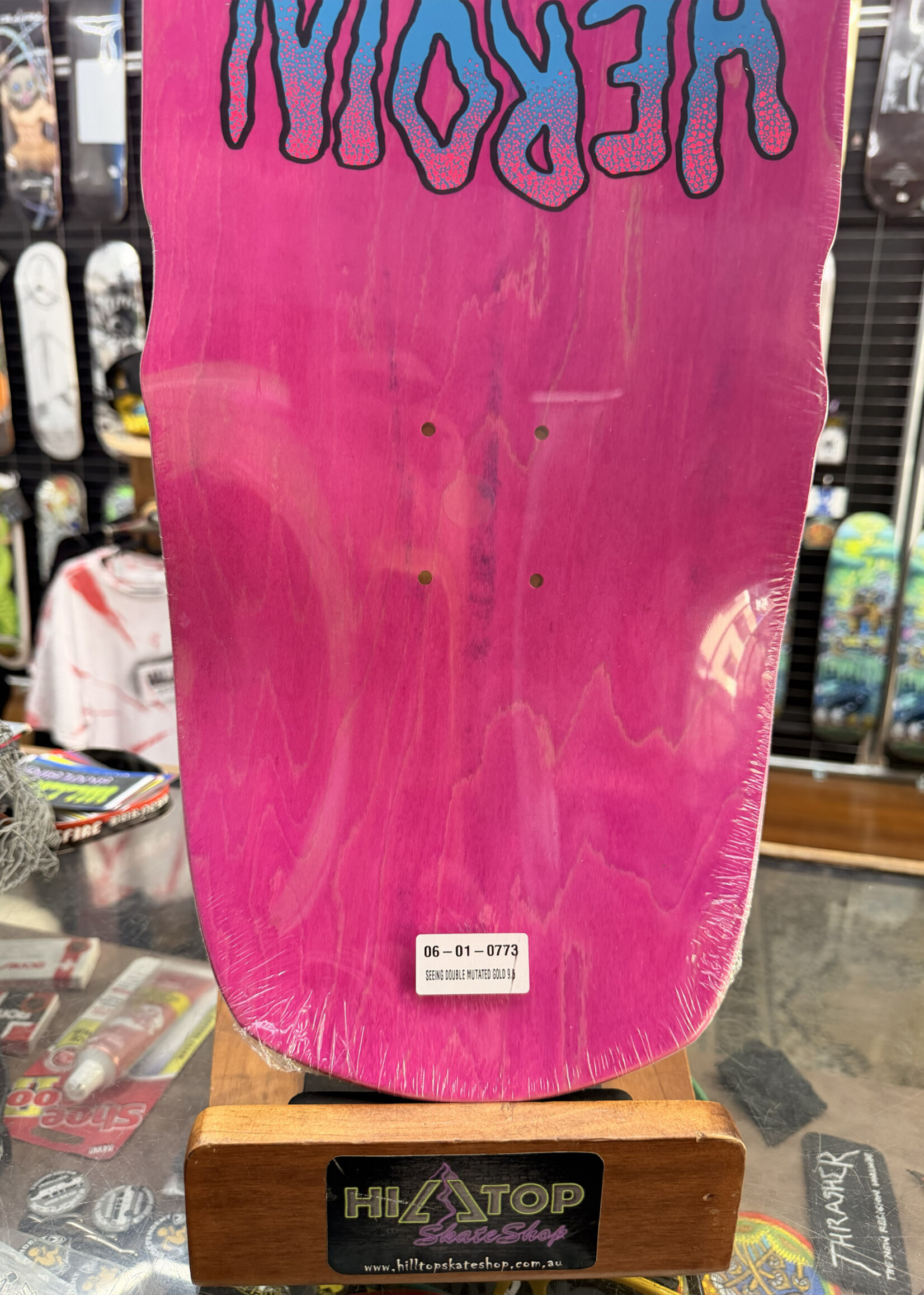 HEROIN SKATEBOARDS HEROIN SKATEBOARDS - Seeing Double Mutated Double Deck - 9.5"