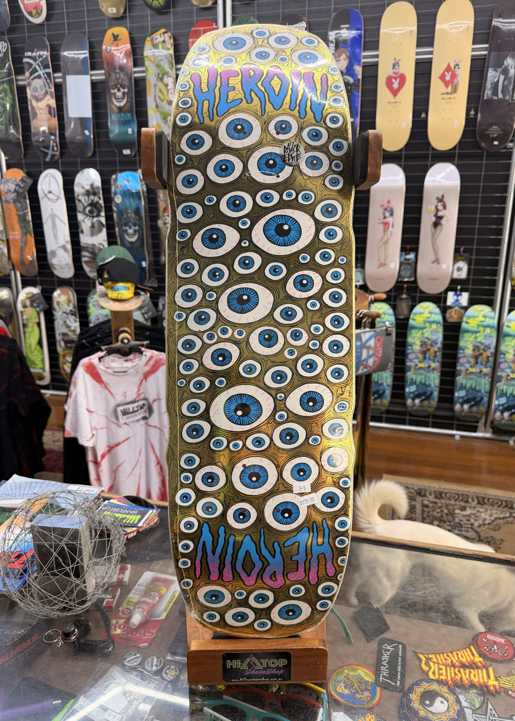 HEROIN SKATEBOARDS HEROIN SKATEBOARDS - Seeing Double Mutated Double Deck - 9.5"