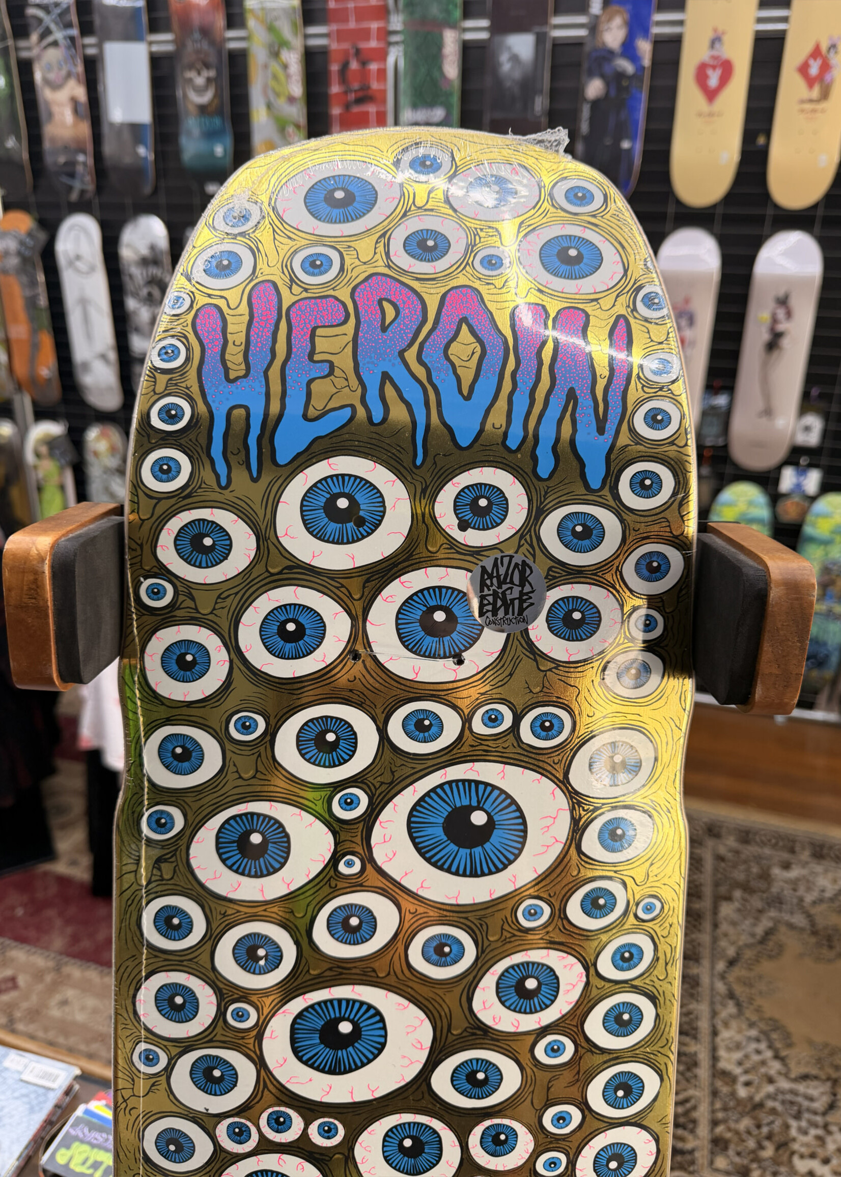 HEROIN SKATEBOARDS HEROIN SKATEBOARDS - Seeing Double Mutated Double Deck - 9.5"