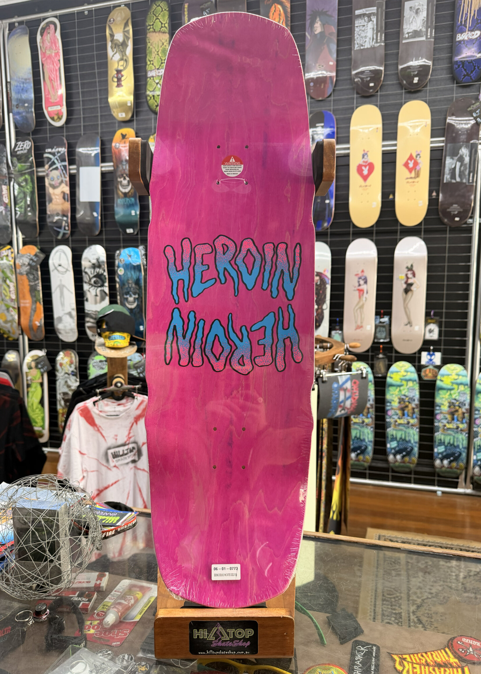 HEROIN SKATEBOARDS HEROIN SKATEBOARDS - Seeing Double Mutated Double Deck - 9.5"