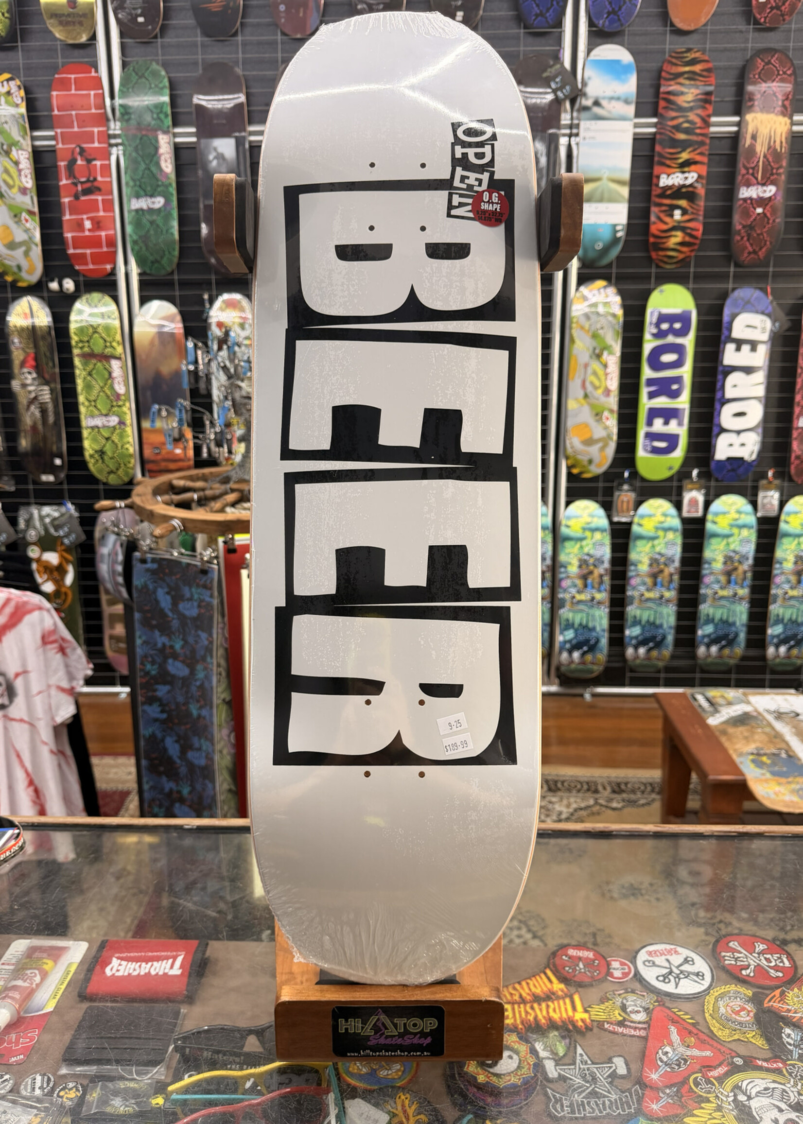 BAKER SKATEBOARDS BAKER - Nuge Open Beer Logo Deck - 9.25"
