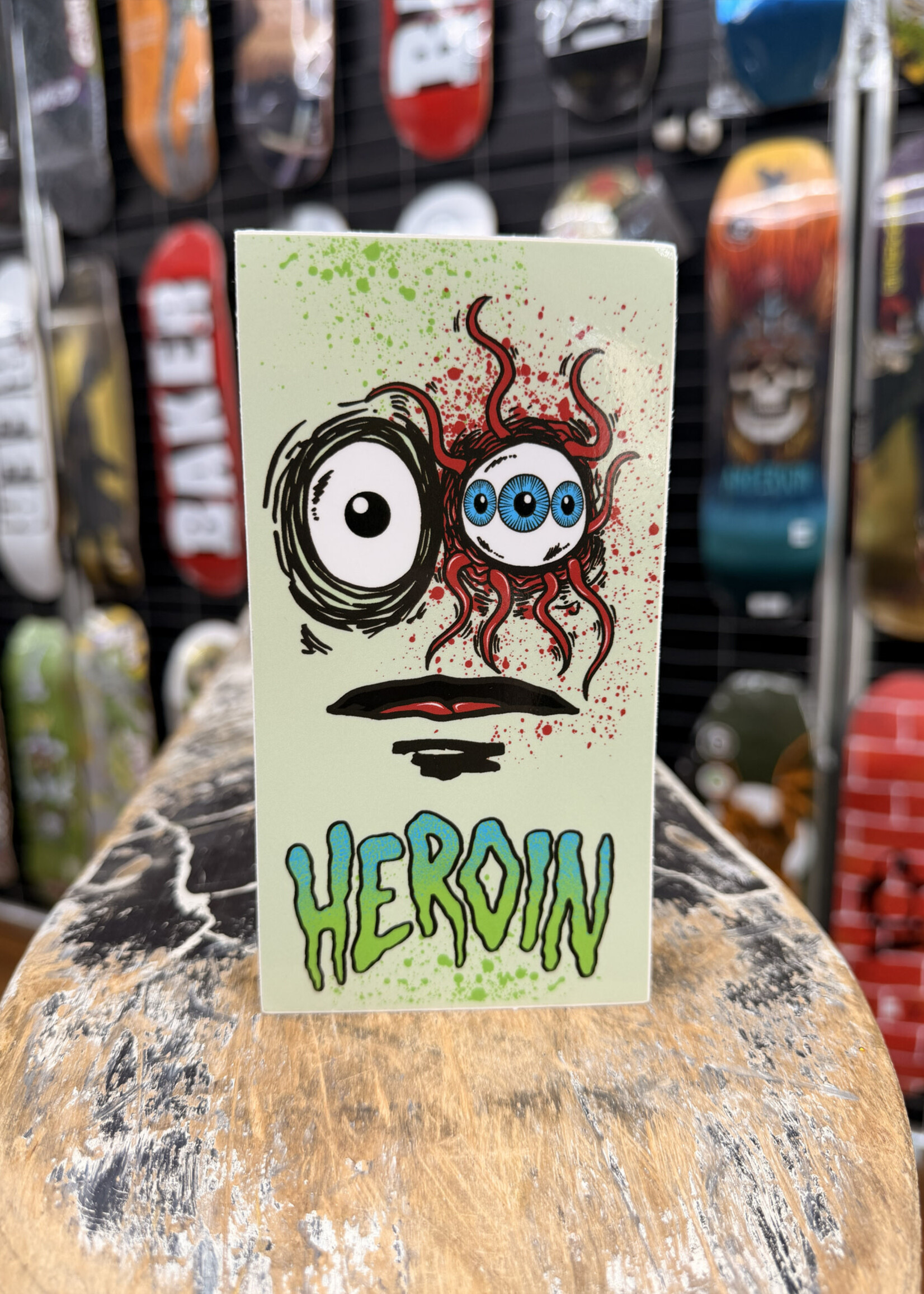 HEROIN SKATEBOARDS HEROIN SKATEBOARDS - Eye Tentacles Sticker - 6"
