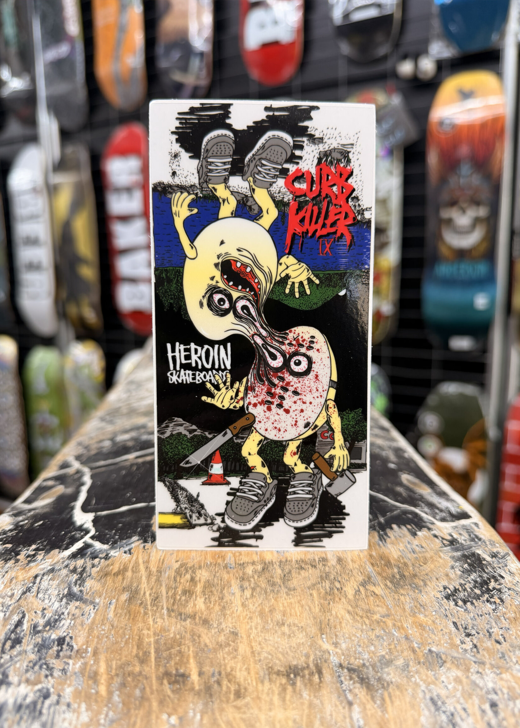 HEROIN SKATEBOARDS HEROIN SKATEBOARDS - Parallel Eggs Sticker - 5.7"