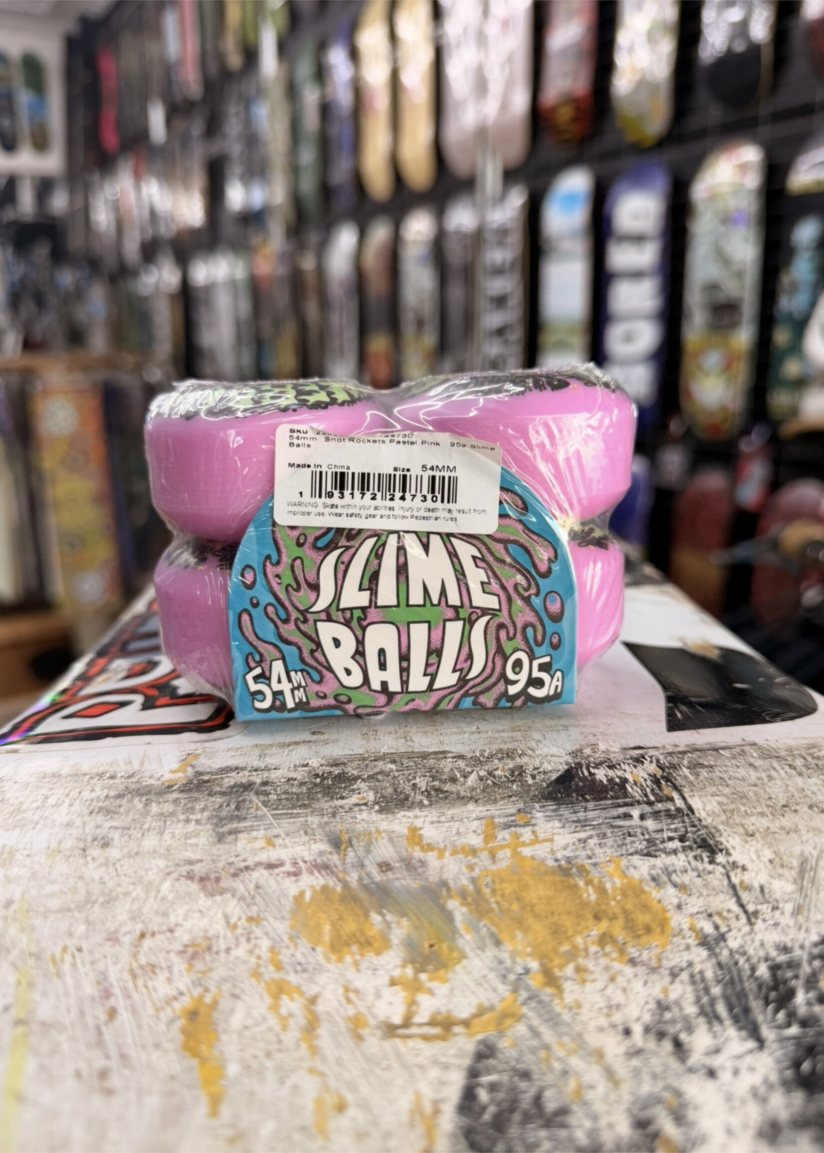 Slime Balls SLIME BALLS - Snot Rocket Pastel Pink Wheels - 54mm 95a