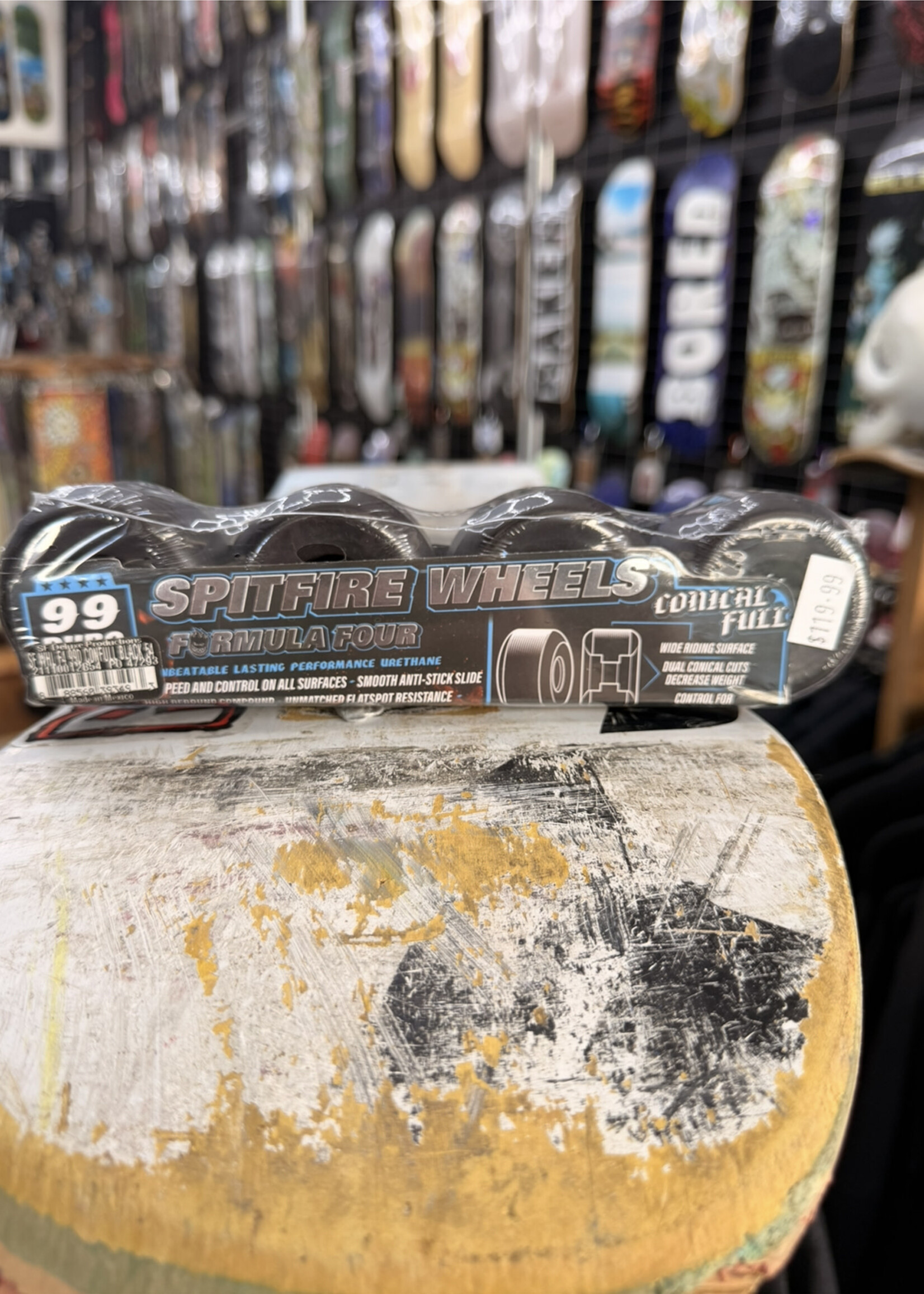 Spitfire Wheels SPITFIRE WHEELS - Formula Four Conical Full Black - 99a 54mm