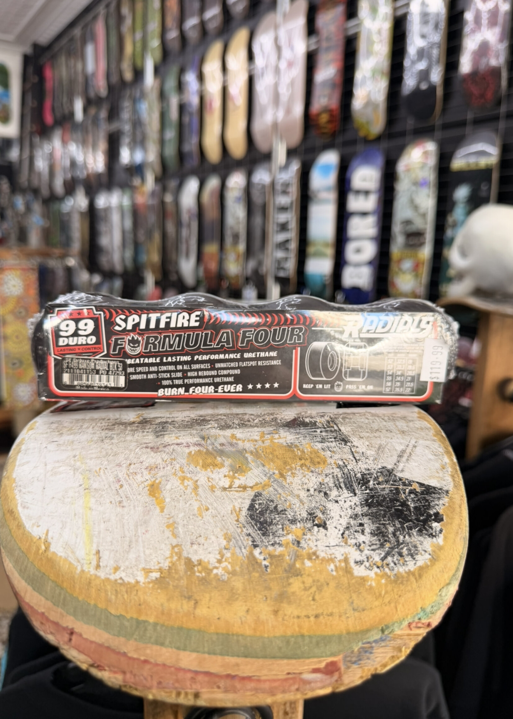 Spitfire Wheels SPITFIRE WHEELS - Formula Four Ransom Radial Classic Black- 53mm 99a