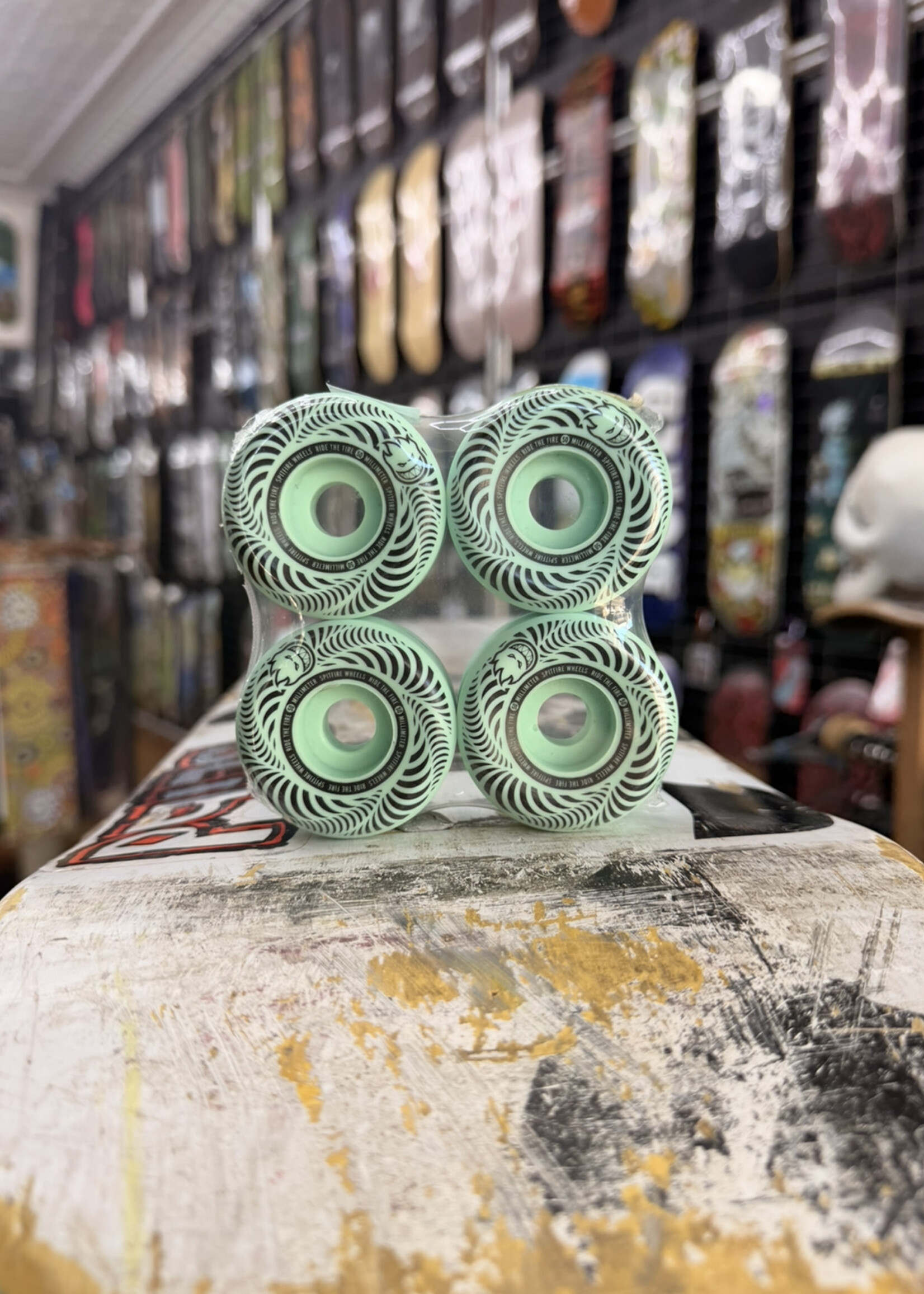 Spitfire Wheels SPITFIRE WHEELS - Flashpoint Conical Turquoise - 50mm 99a