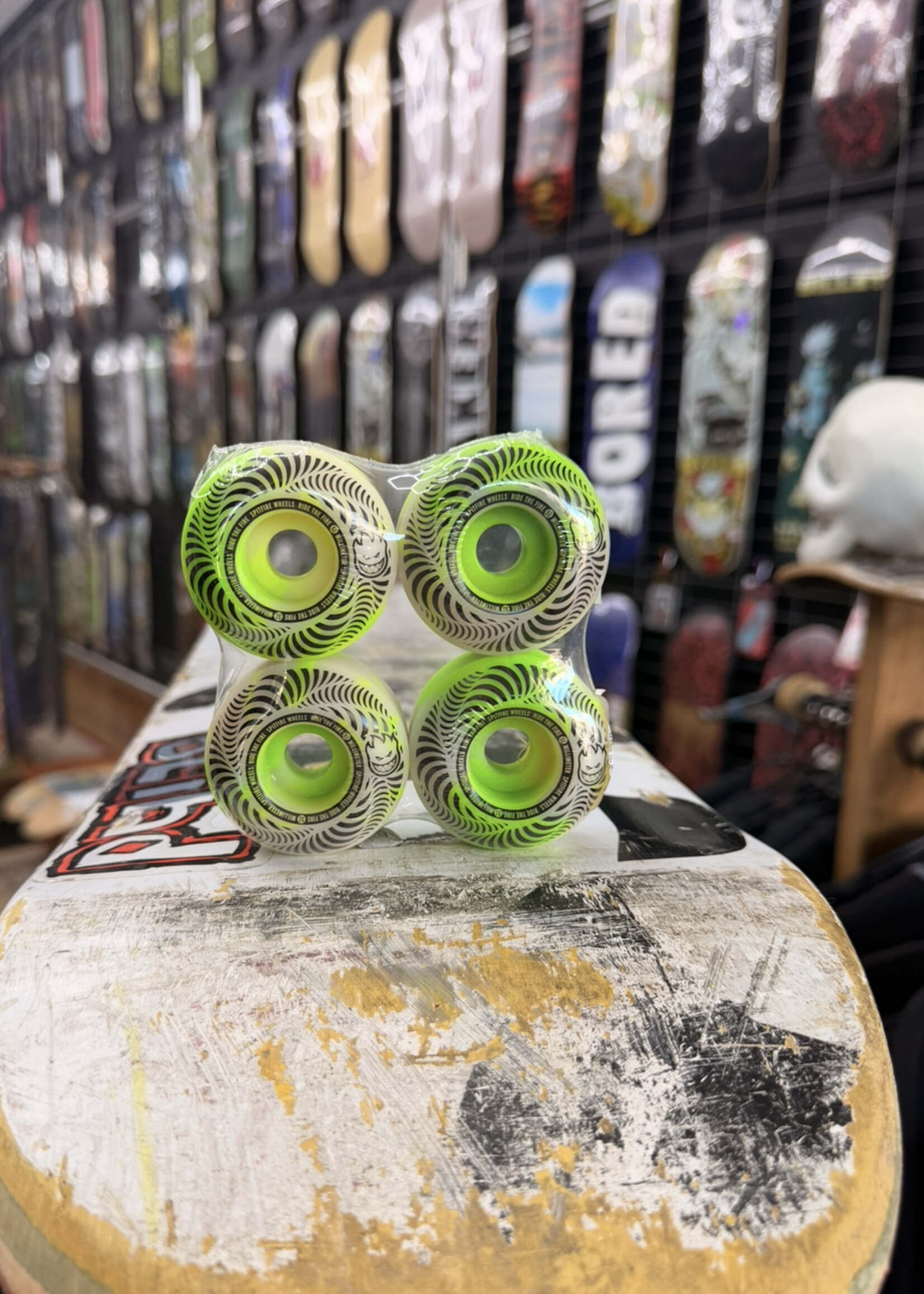 Spitfire Wheels SPITFIRE WHEELS - Flashpoint Classic Neon Green/Natural - 51mm 99a