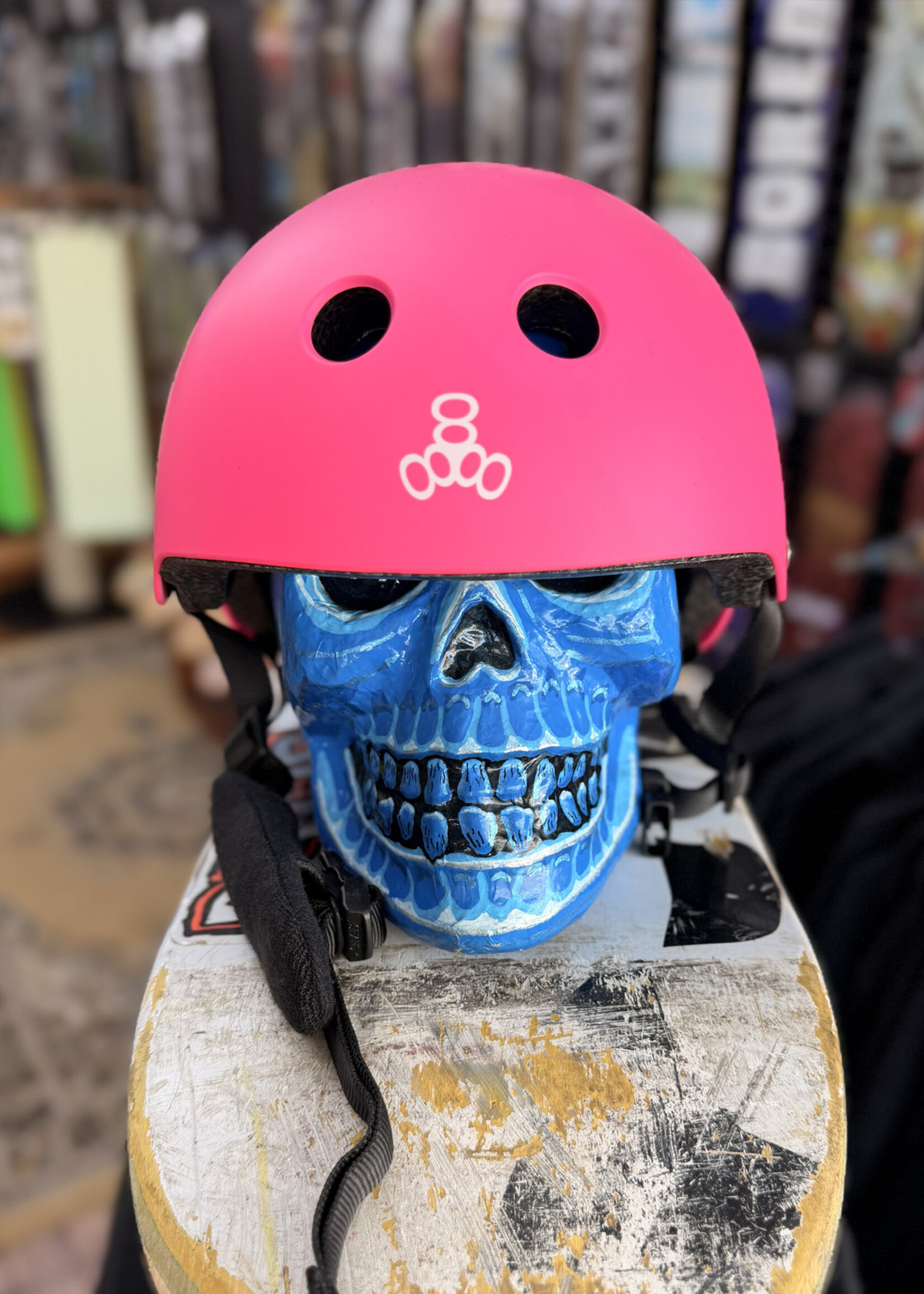 Triple 8 TRIPLE 8 - Lil 8 Certified Helmet Staab Neon Pink Rubber - Youth