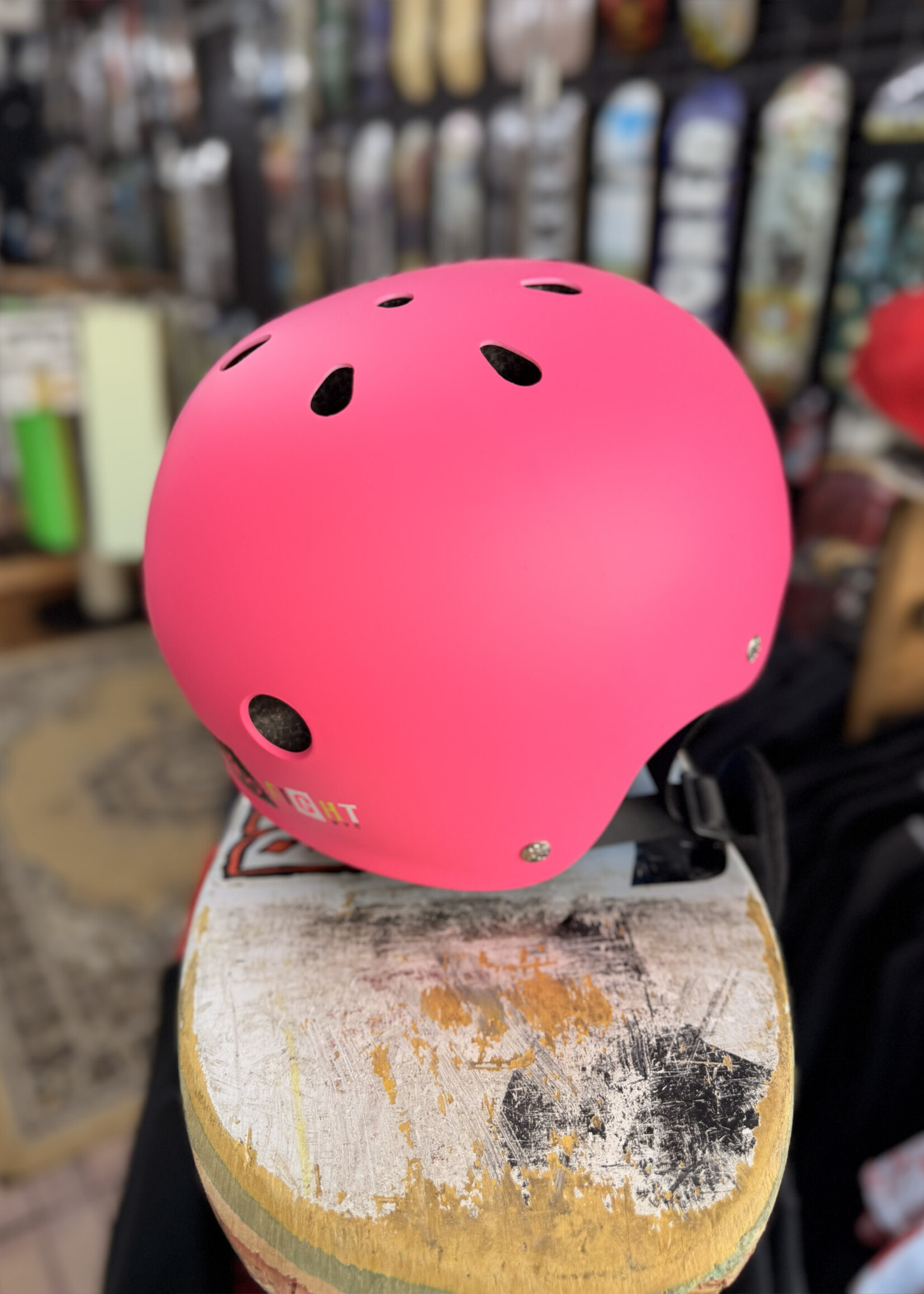 Triple 8 TRIPLE 8 - Lil 8 Certified Helmet Staab Neon Pink Rubber - Youth