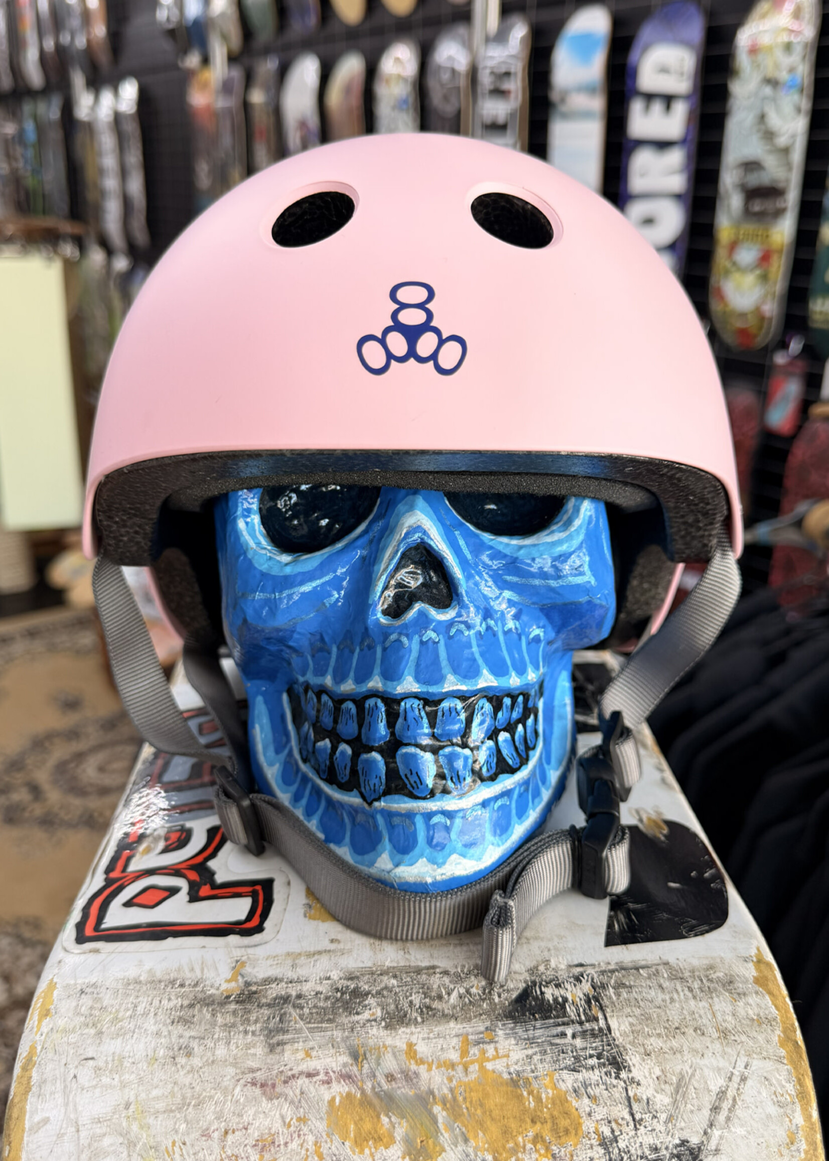 Triple 8 TRIPLE 8 - Certified Little Tricky Helmet V2 Matte Pink - Junior