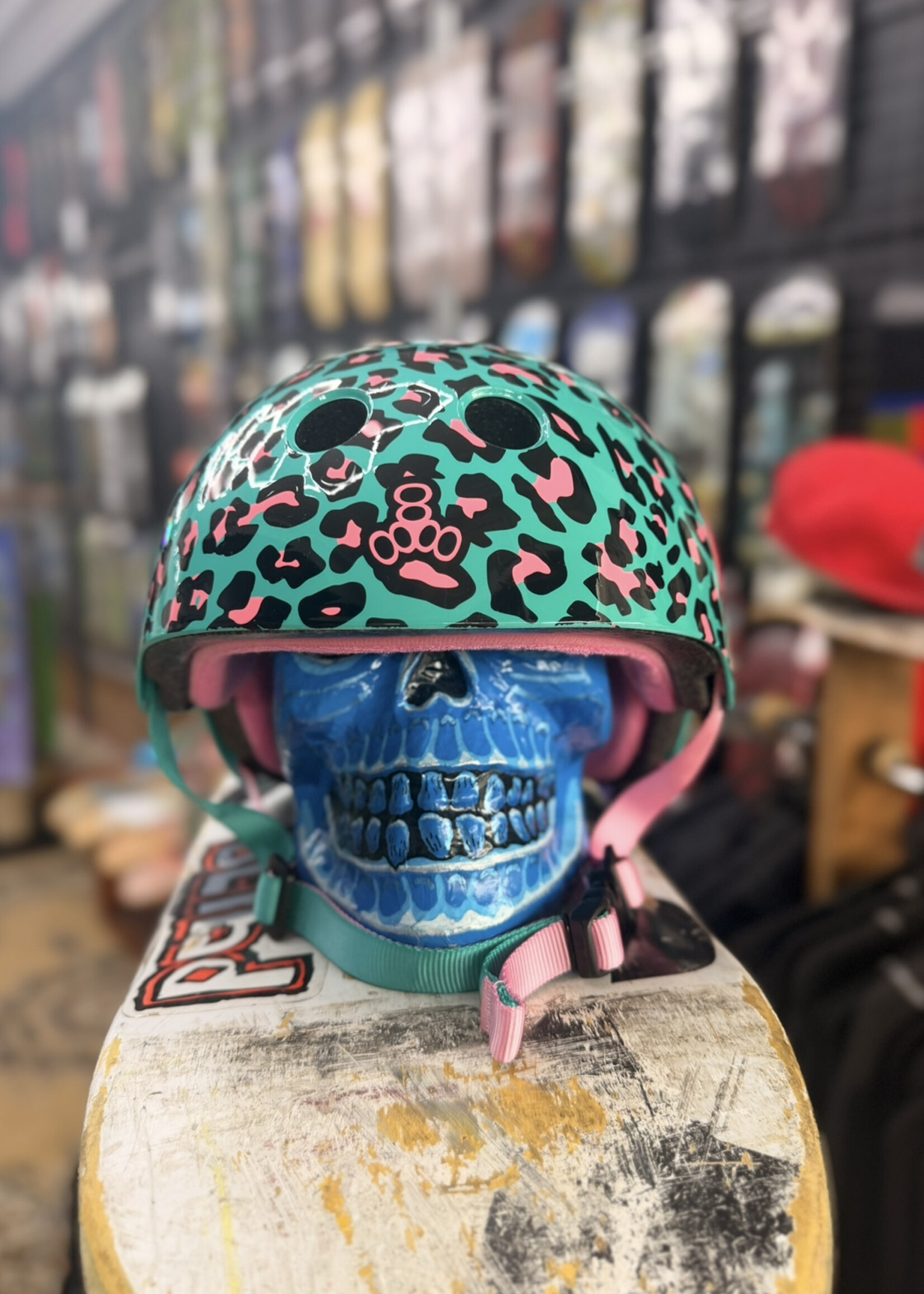 Triple 8 TRIPLE 8 - Certified Helmet SweatSaver Moxi Leopard