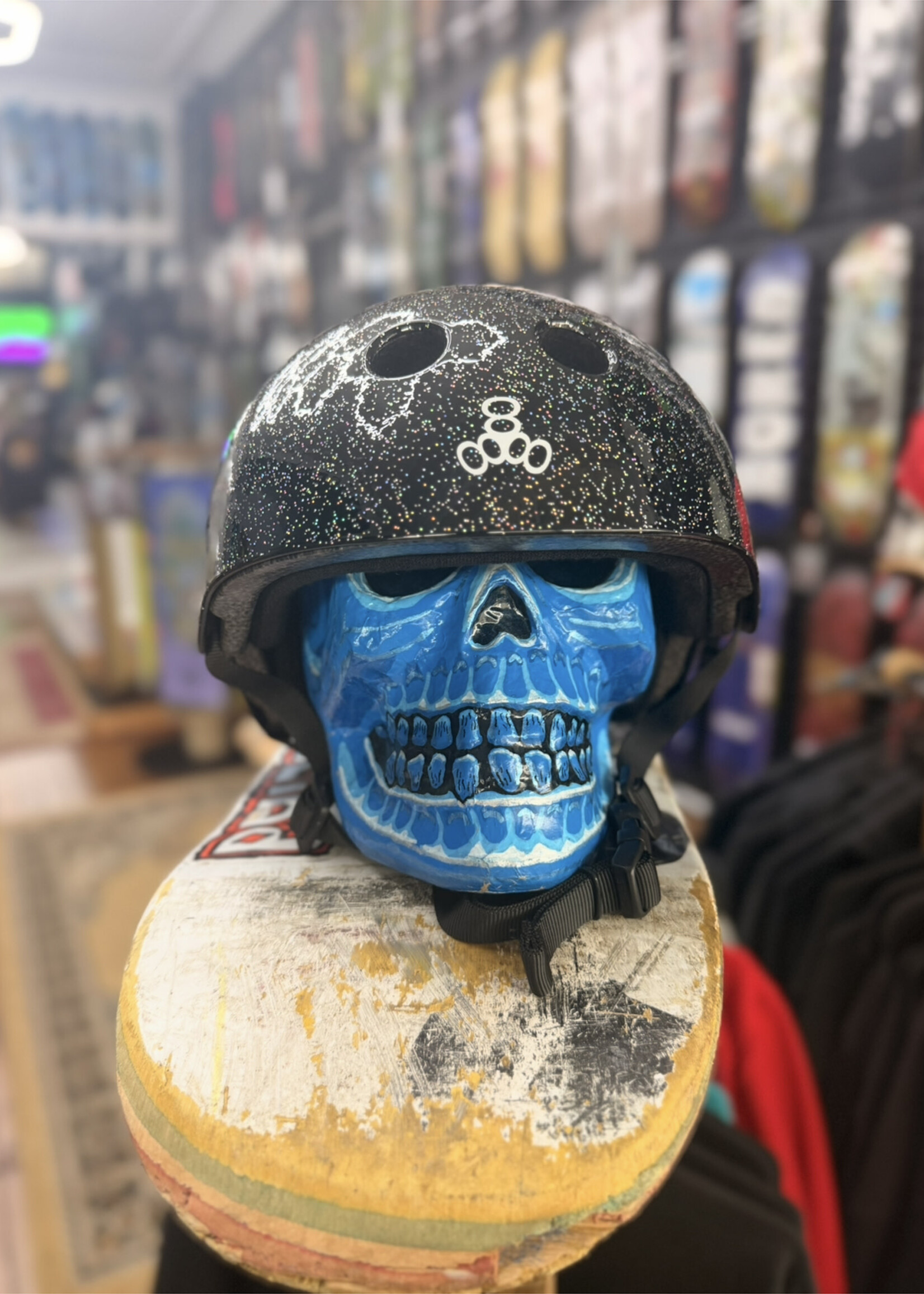 Triple 8 TRIPLE 8 - Certified Helmet SweatSaver Black Glitter