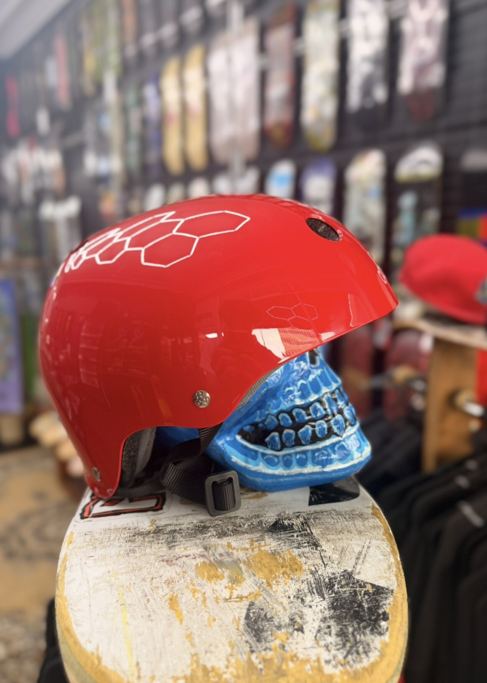 Triple 8 TRIPLE 8 - Certified Helmet SweatSaver Gloss Red