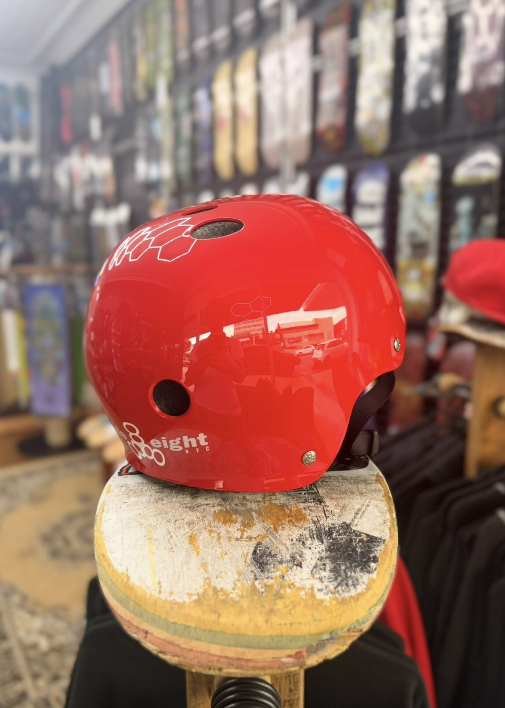 Triple 8 TRIPLE 8 - Certified Helmet SweatSaver Gloss Red