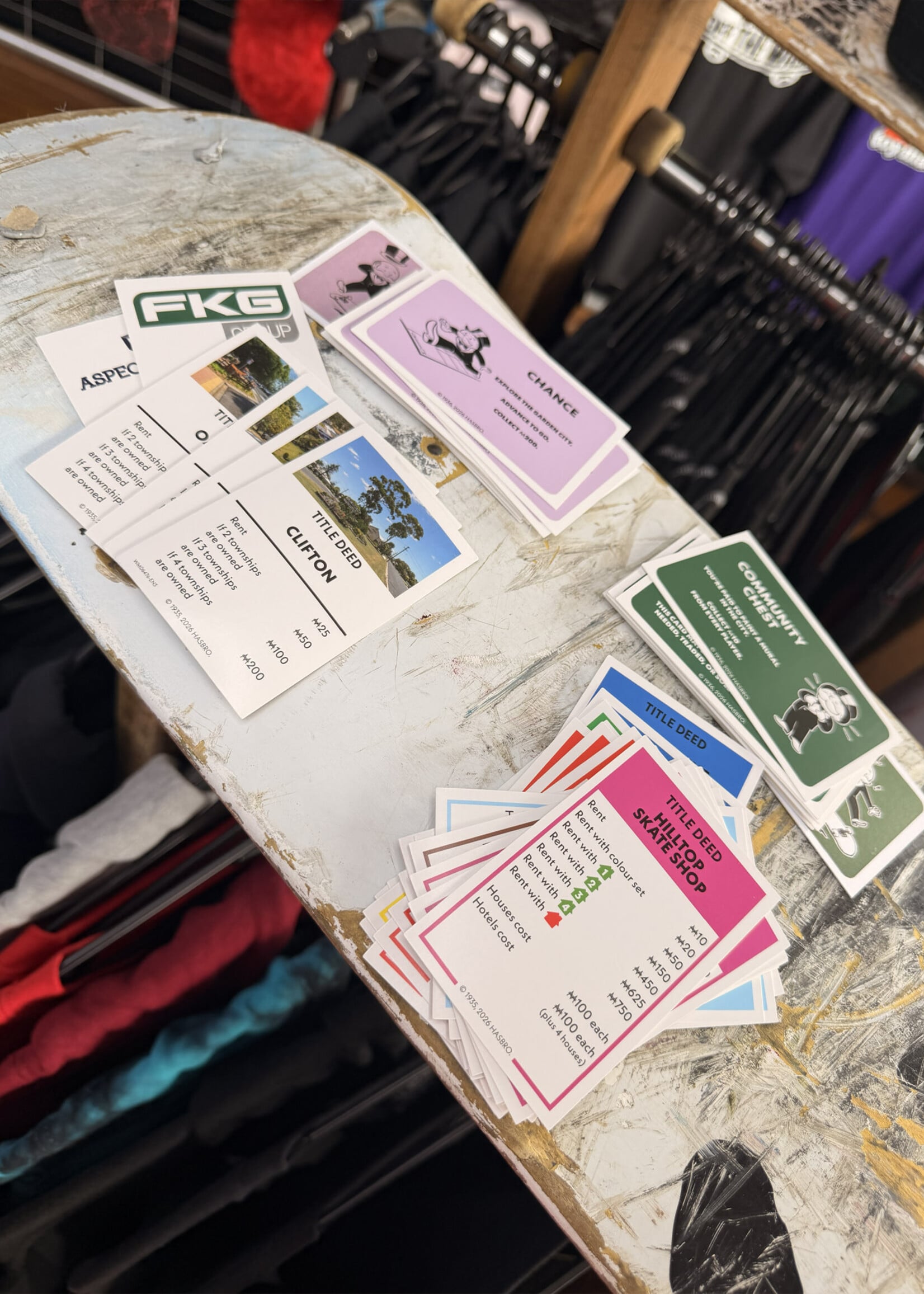 Hilltop Skateshop MONOPOLY - Toowoomba Edition - We're in it HAHAHA