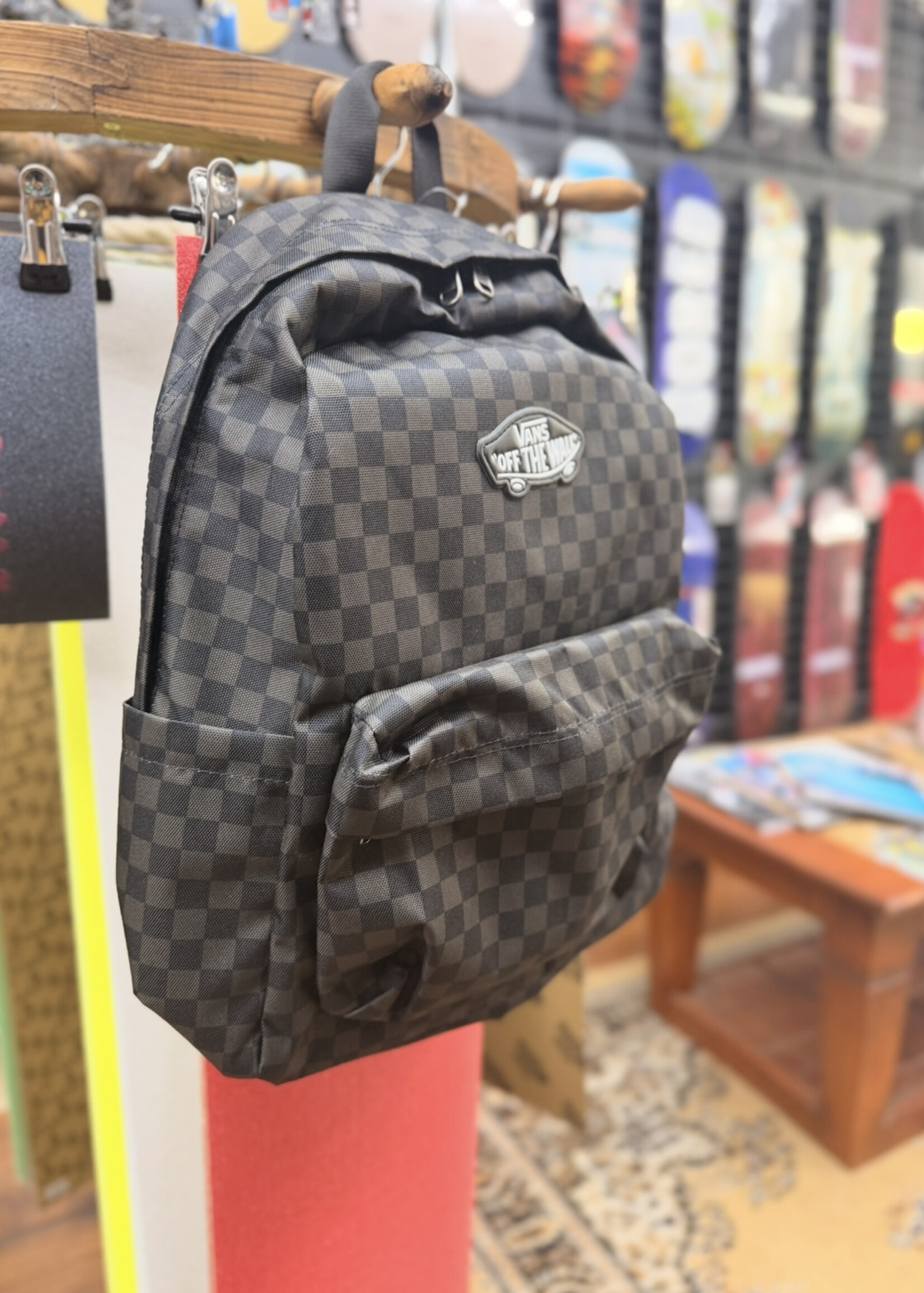 Vans VANS - Old Skool Grom Backpack - Black/Charcoal Checker