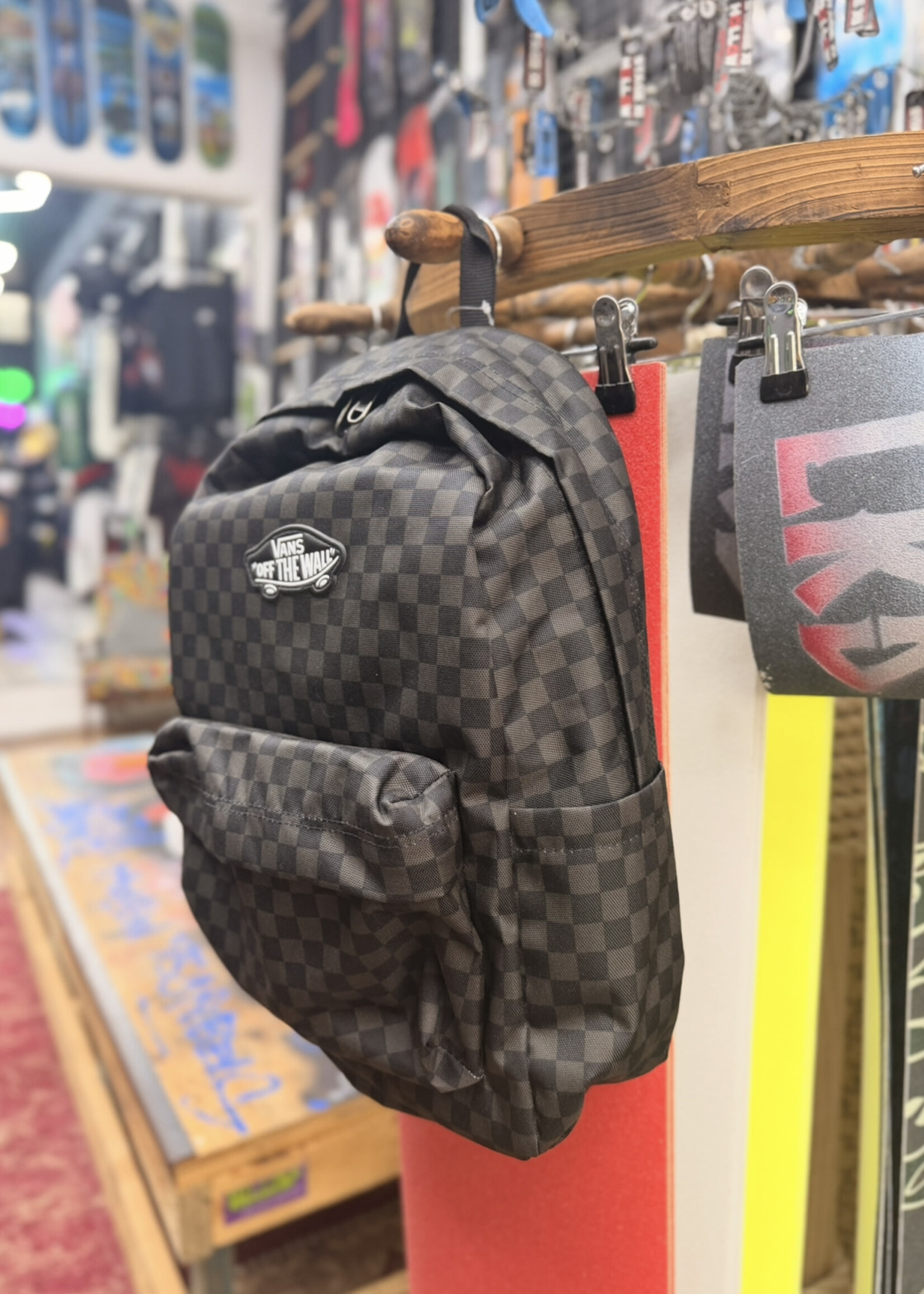 Vans VANS - Old Skool Grom Backpack - Black/Charcoal Checker