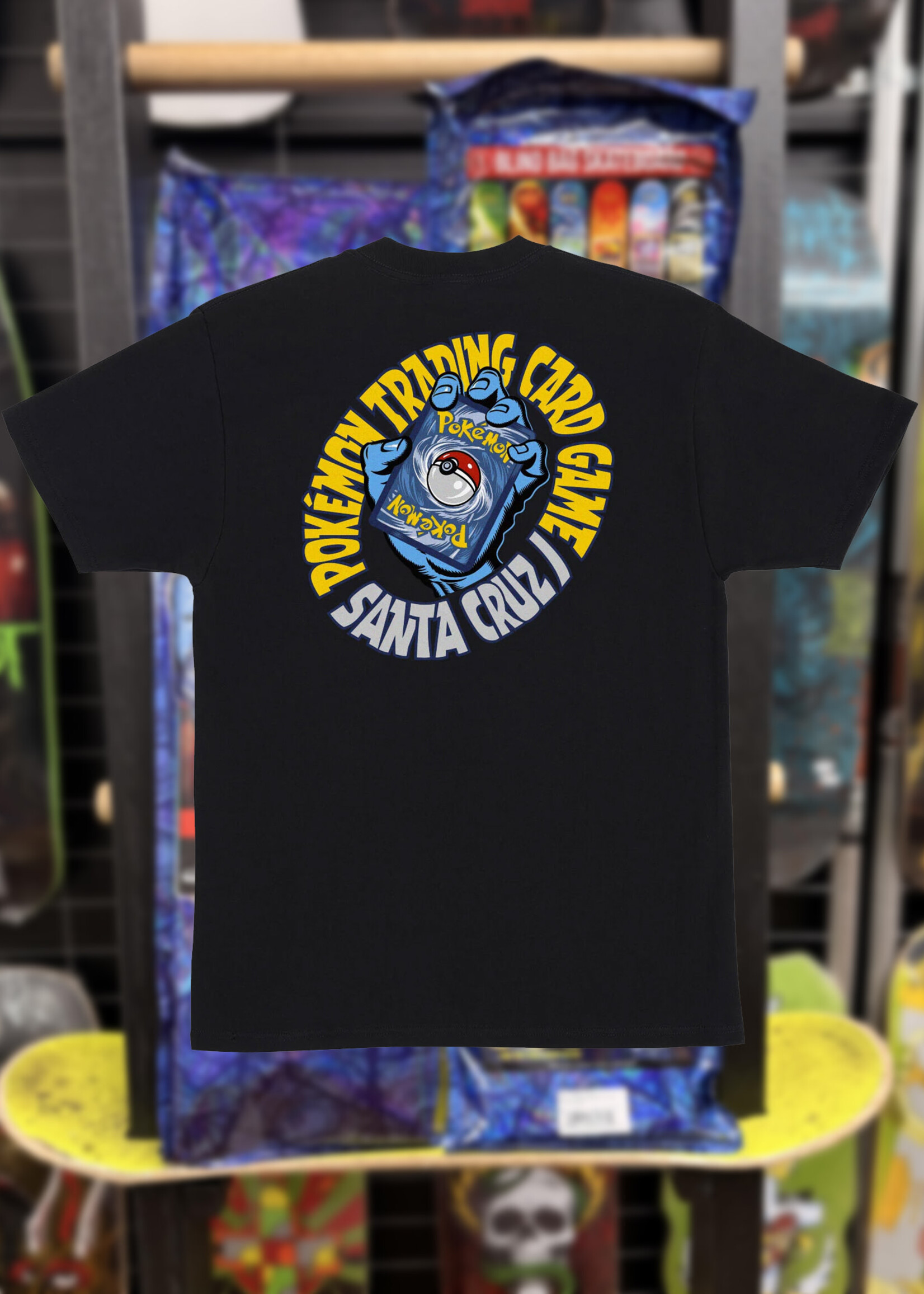Santa Cruz SANTA CRUZ - Pokémon TCG Hand Heavyweight Tee Black