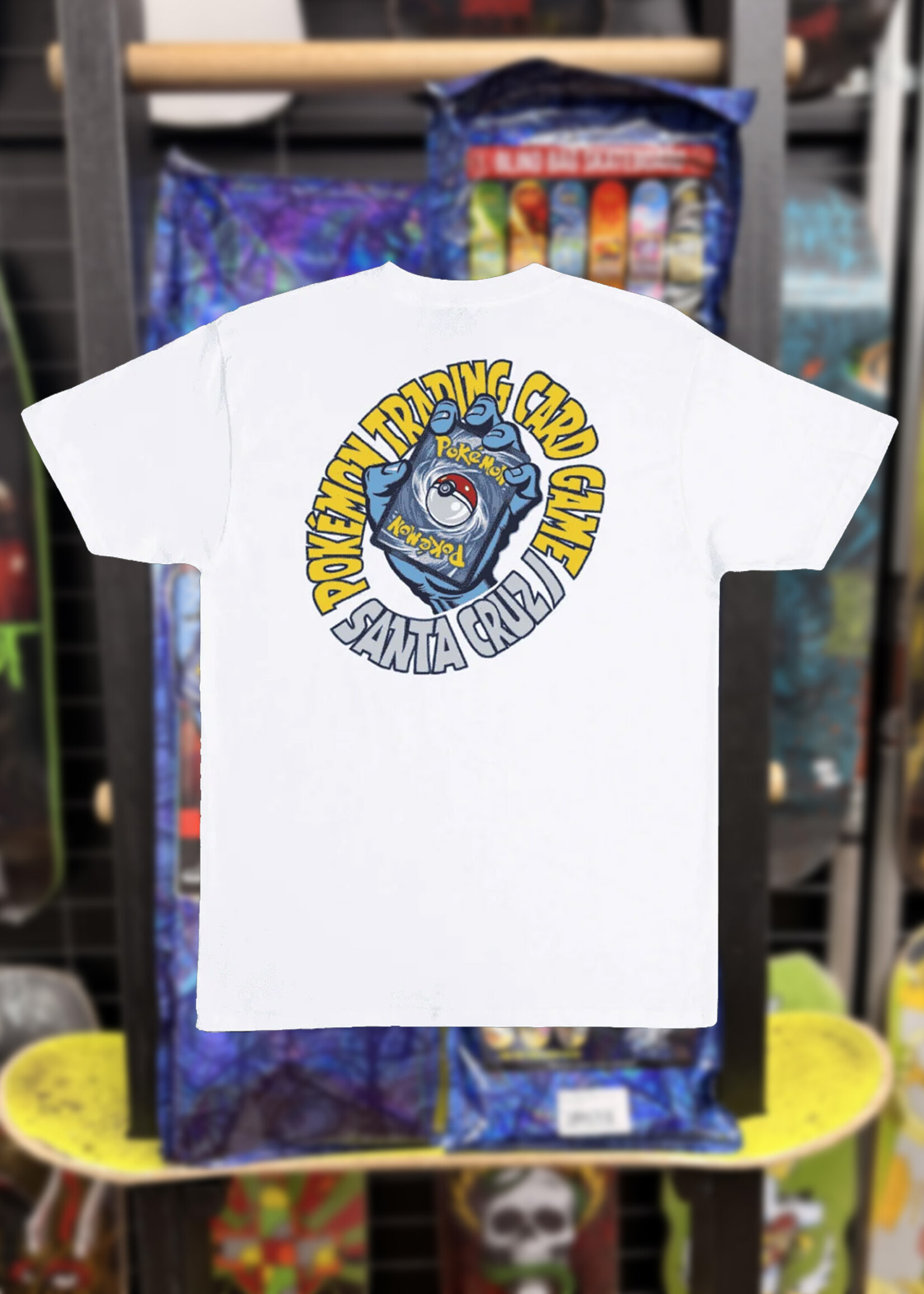 Santa Cruz SANTA CRUZ - Pokémon TCG Hand Heavyweight Tee White