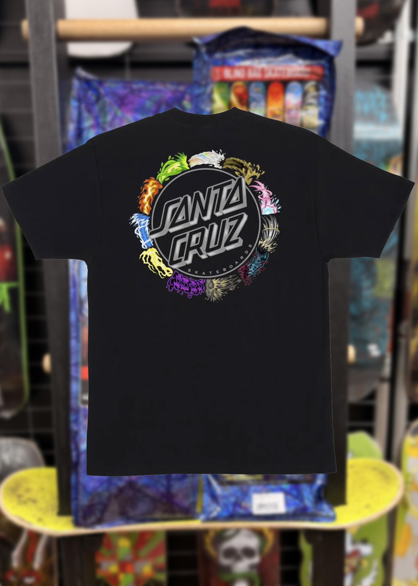 Santa Cruz SANTA CRUZ - Pokémon Power Dot Heavyweight Tee Black
