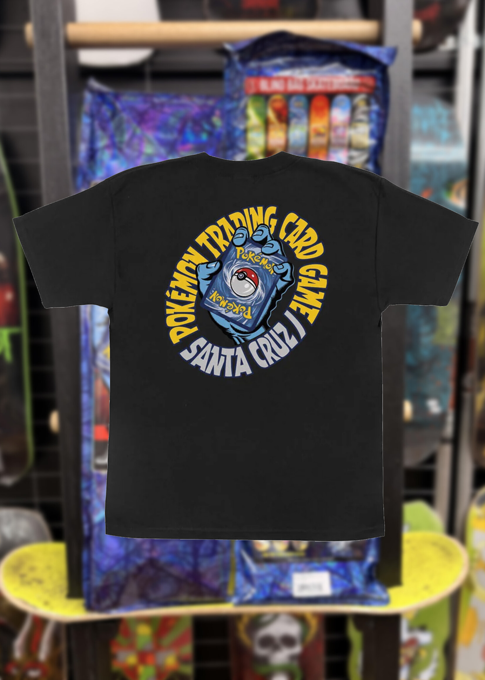 Santa Cruz SANTA CRUZ - Pokémon TCG Hand Midweight Tee Black Youth