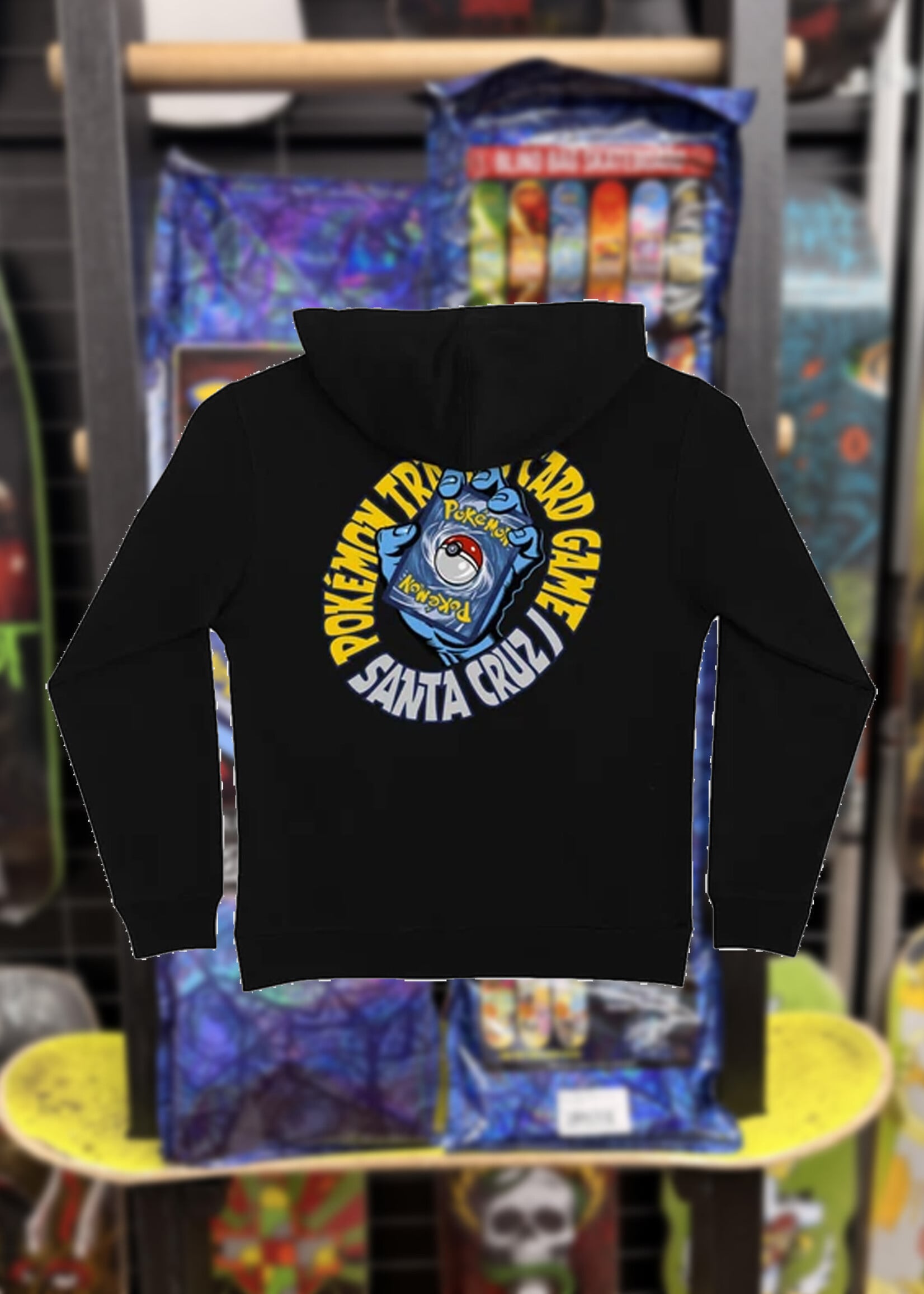 Santa Cruz SANTA CRUZ - Pokémon TCG Hand Pullover Hoodie Midweight Black Youth