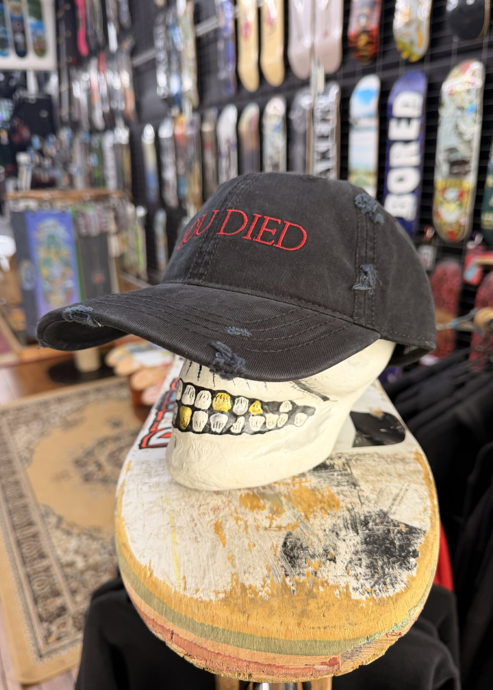 Welcome WELCOME SKATEBOARDS - Dark Souls You Died Distressed Twill Cap