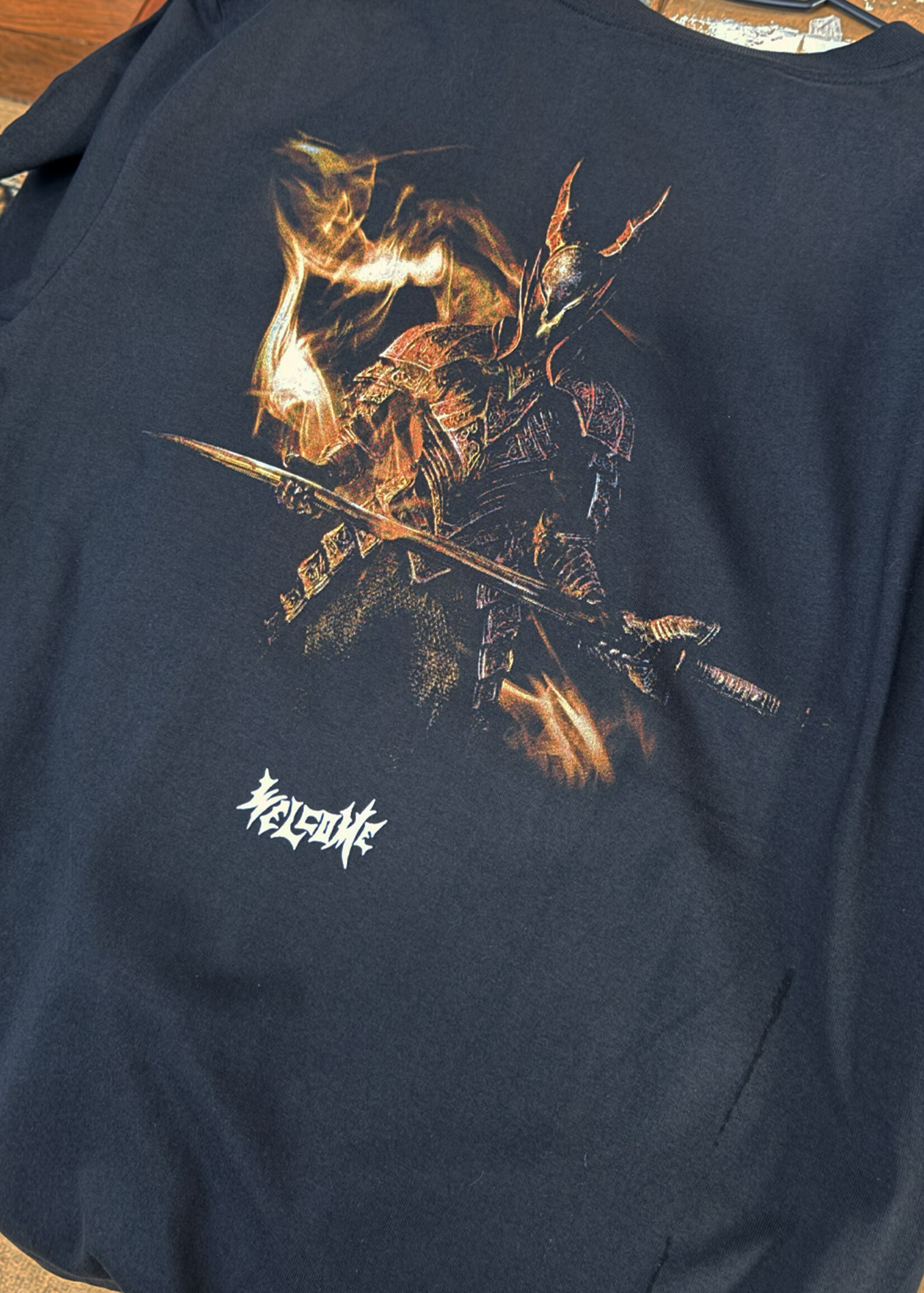 Welcome WELCOME SKATEBOARDS - Dark Souls Black Knight Boxy Tee Black