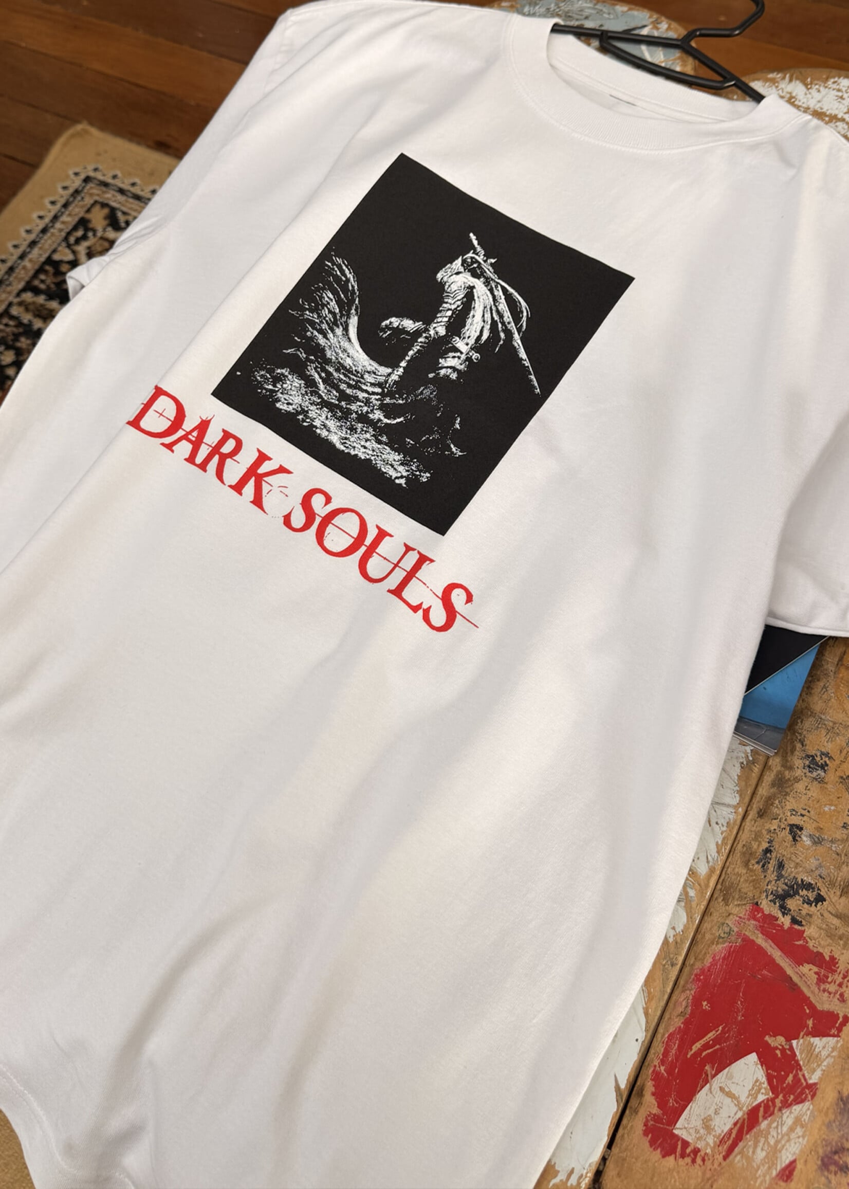 Welcome WELCOME SKATEBOARDS - Dark Souls Grave Boxy White Tee