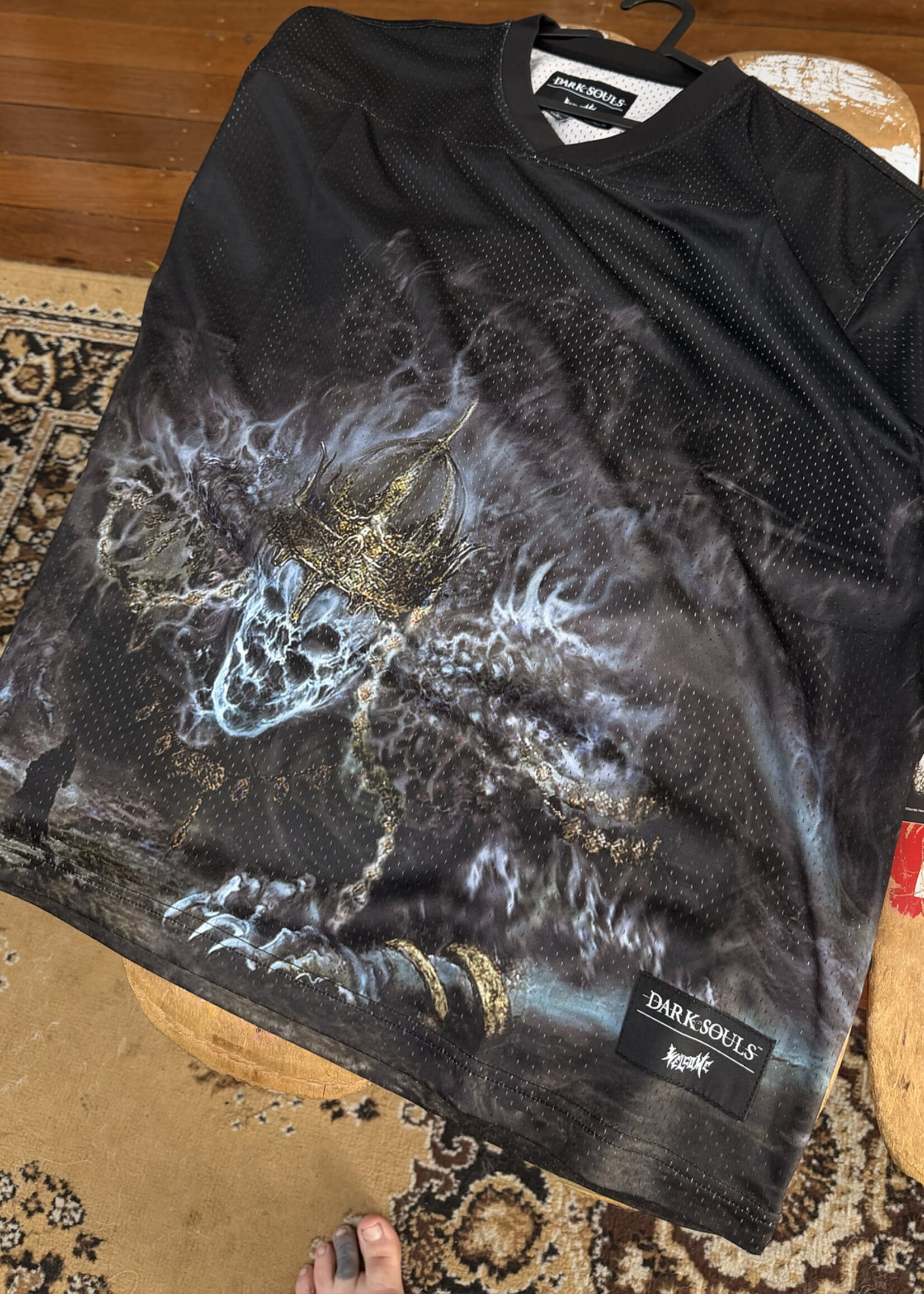 Welcome WELCOME SKATEBOARDS - Dark Souls Wolnir Mesh Jersey Black - Large