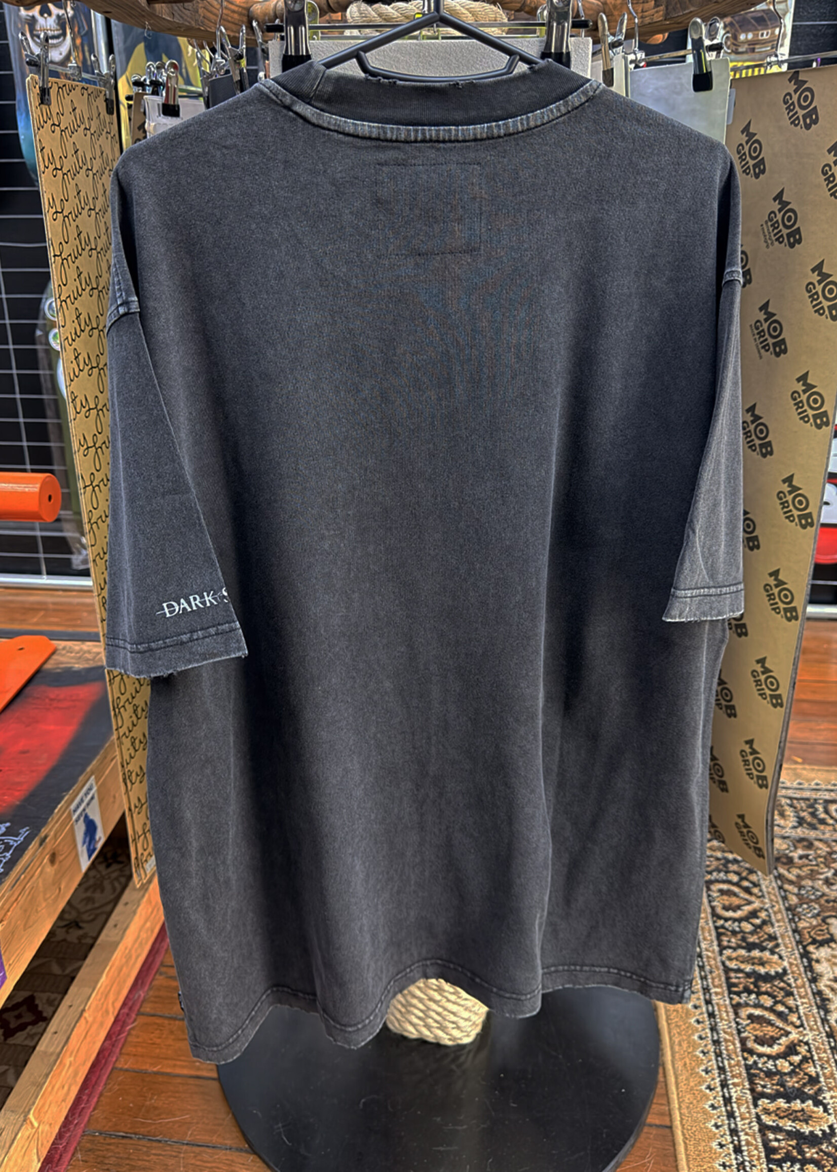 Welcome WELCOME SKATEBOARDS - Dark Souls You Died Distressed Tee Vintage Black