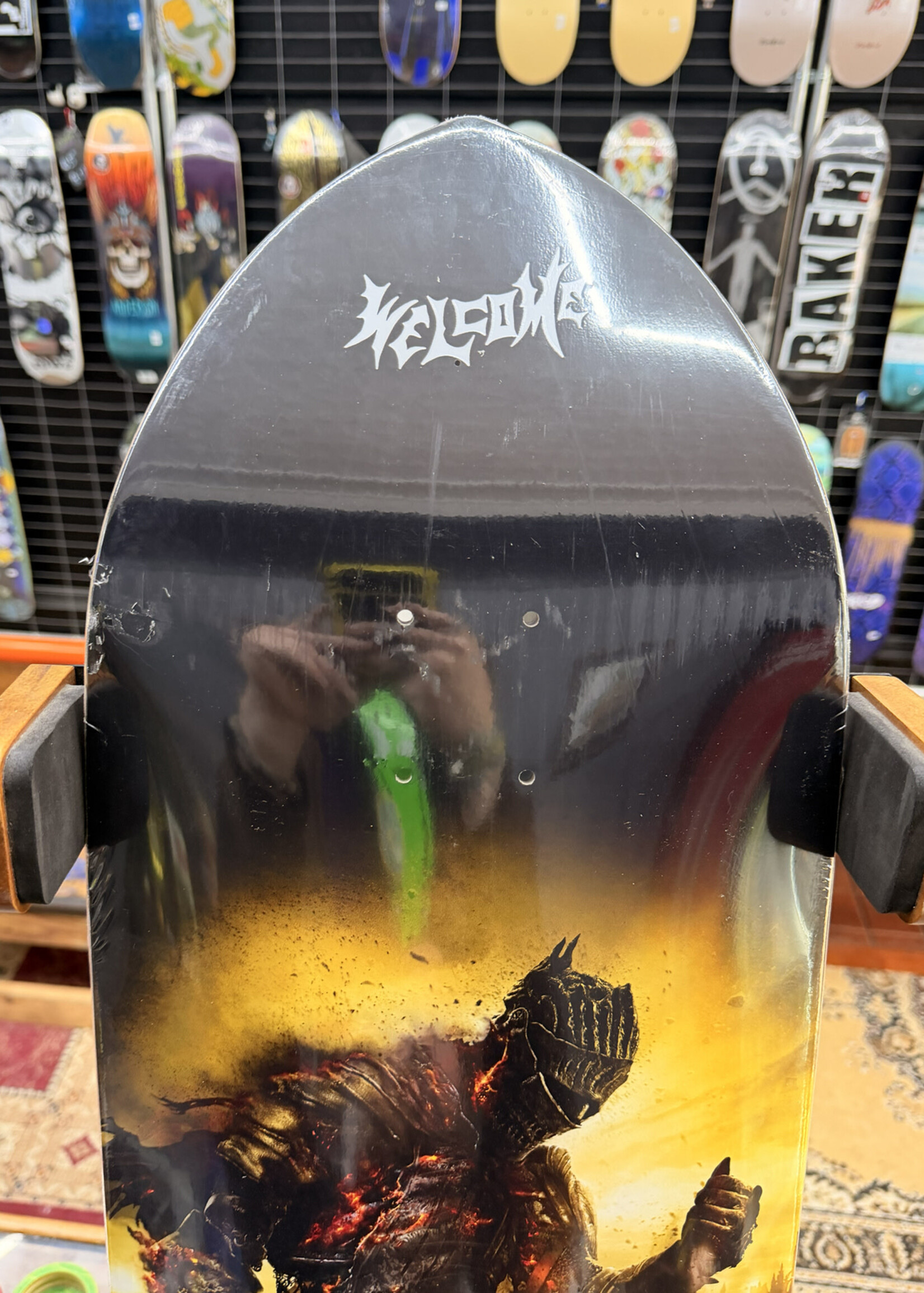 Welcome WELCOME SKATEBOARDS - Dark Souls Cinder on Magic Bullet 2.0 Deck Black - 10.5"
