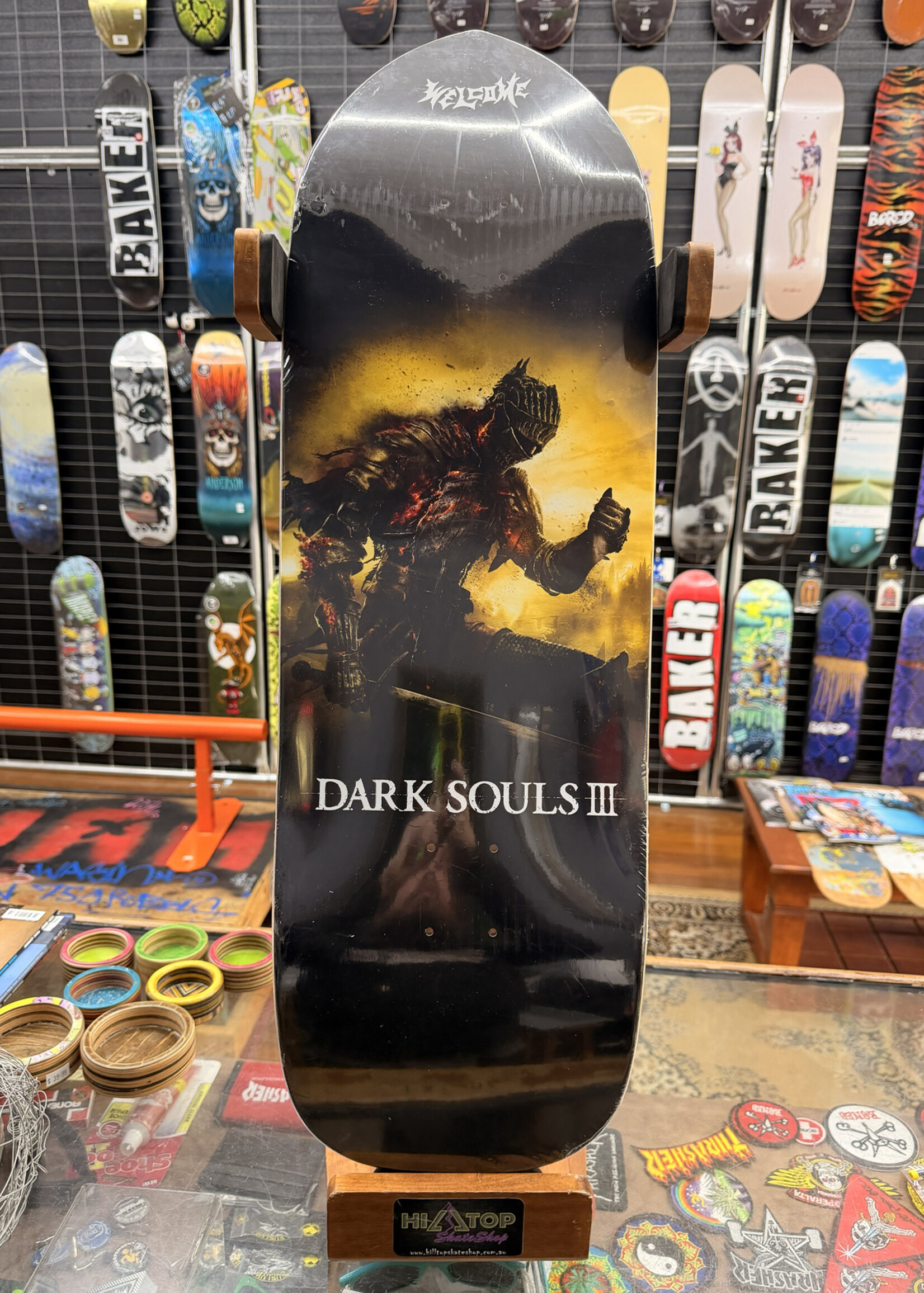 Welcome WELCOME SKATEBOARDS - Dark Souls Cinder on Magic Bullet 2.0 Deck Black - 10.5"