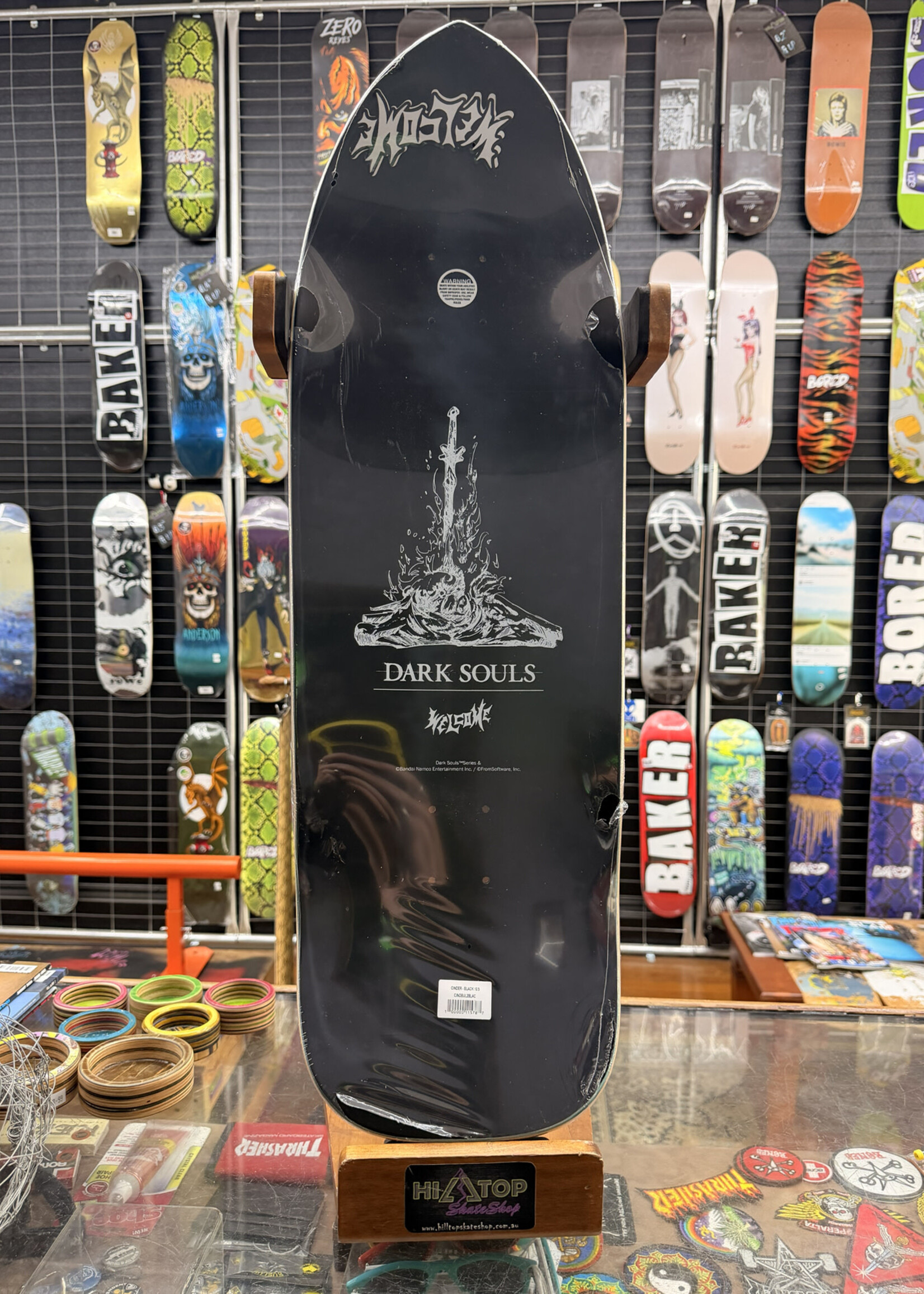 Welcome WELCOME SKATEBOARDS - Dark Souls Cinder on Magic Bullet 2.0 Deck Black - 10.5"