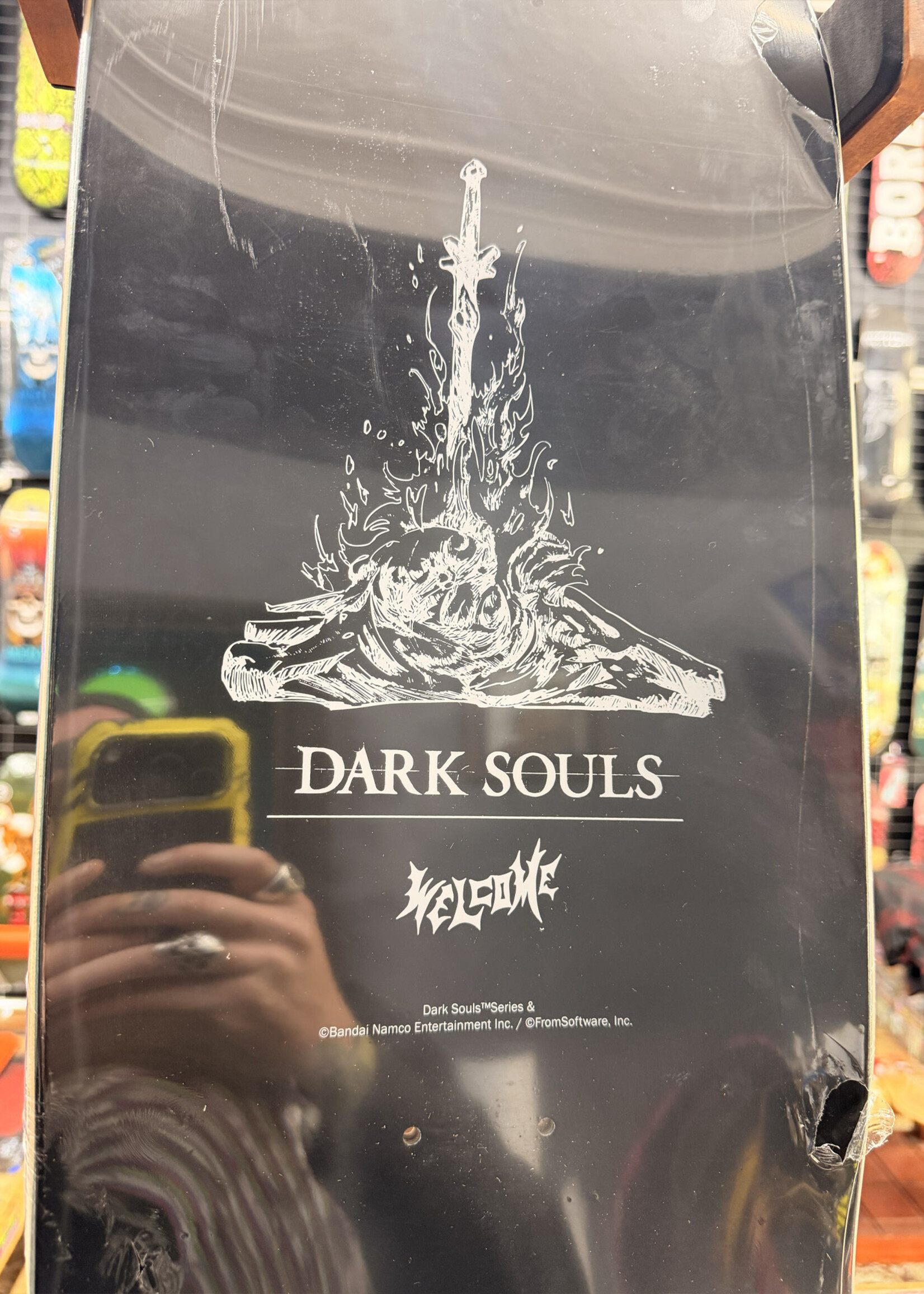 Welcome WELCOME SKATEBOARDS - Dark Souls Cinder on Magic Bullet 2.0 Deck Black - 10.5"