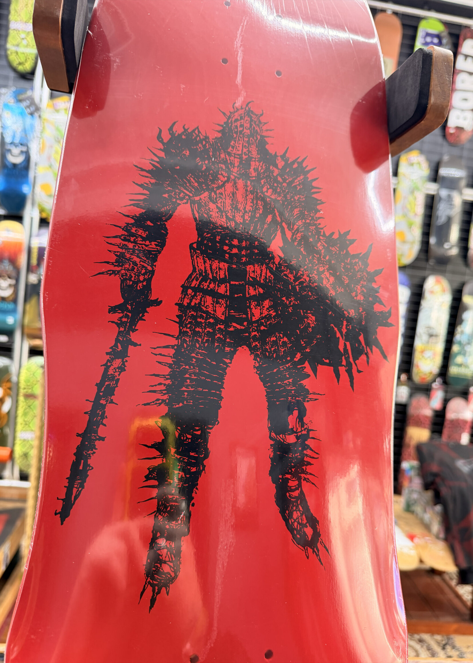 Welcome WELCOME SKATEBOARDS - Dark Souls Kirk on Dark Lord Red Dip - 9.85"