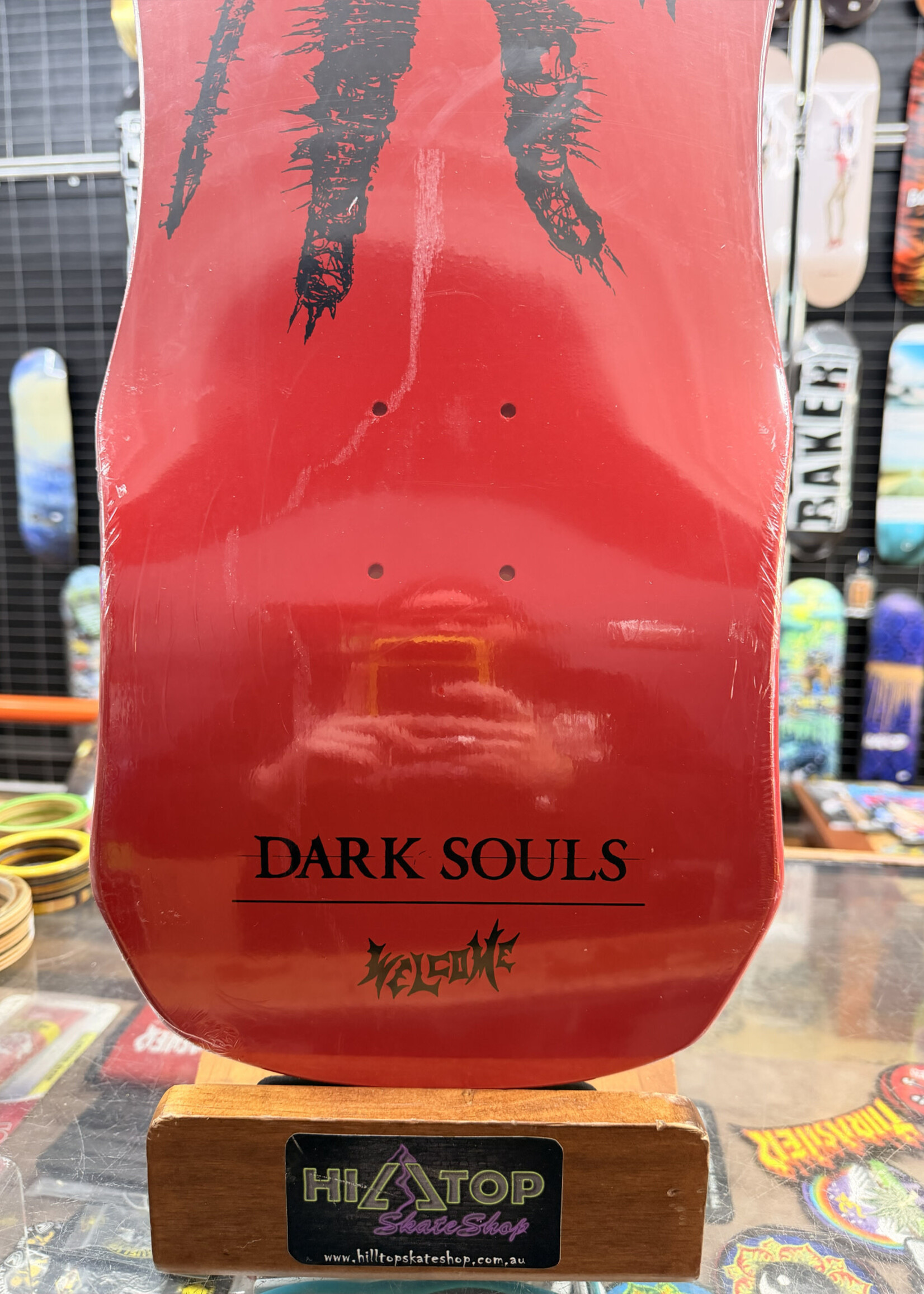 Welcome WELCOME SKATEBOARDS - Dark Souls Kirk on Dark Lord Red Dip - 9.85"