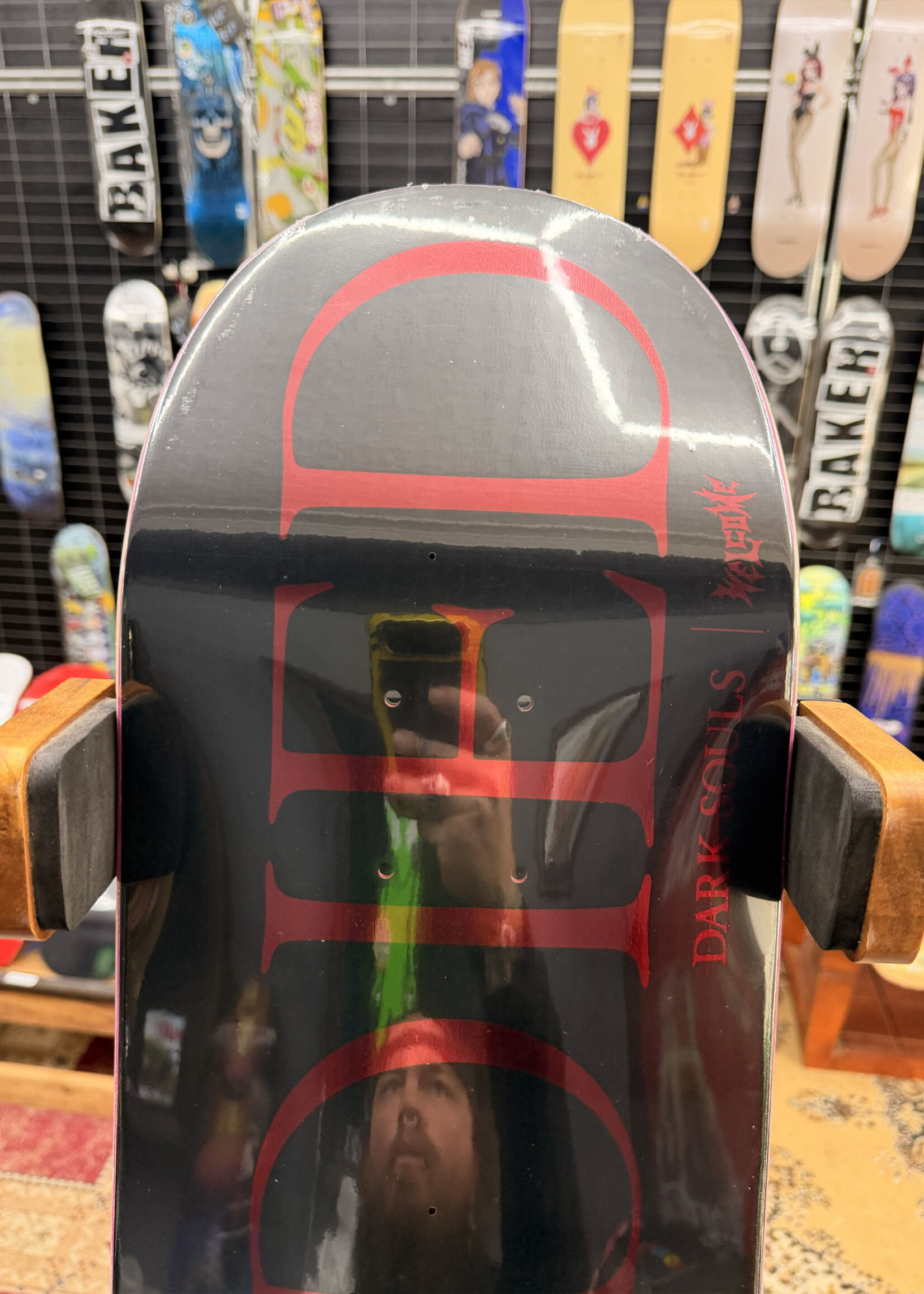 Welcome WELCOME SKATEBOARDS - Dark Souls You Died on Popsicle Black/Red Foil - 8.5"