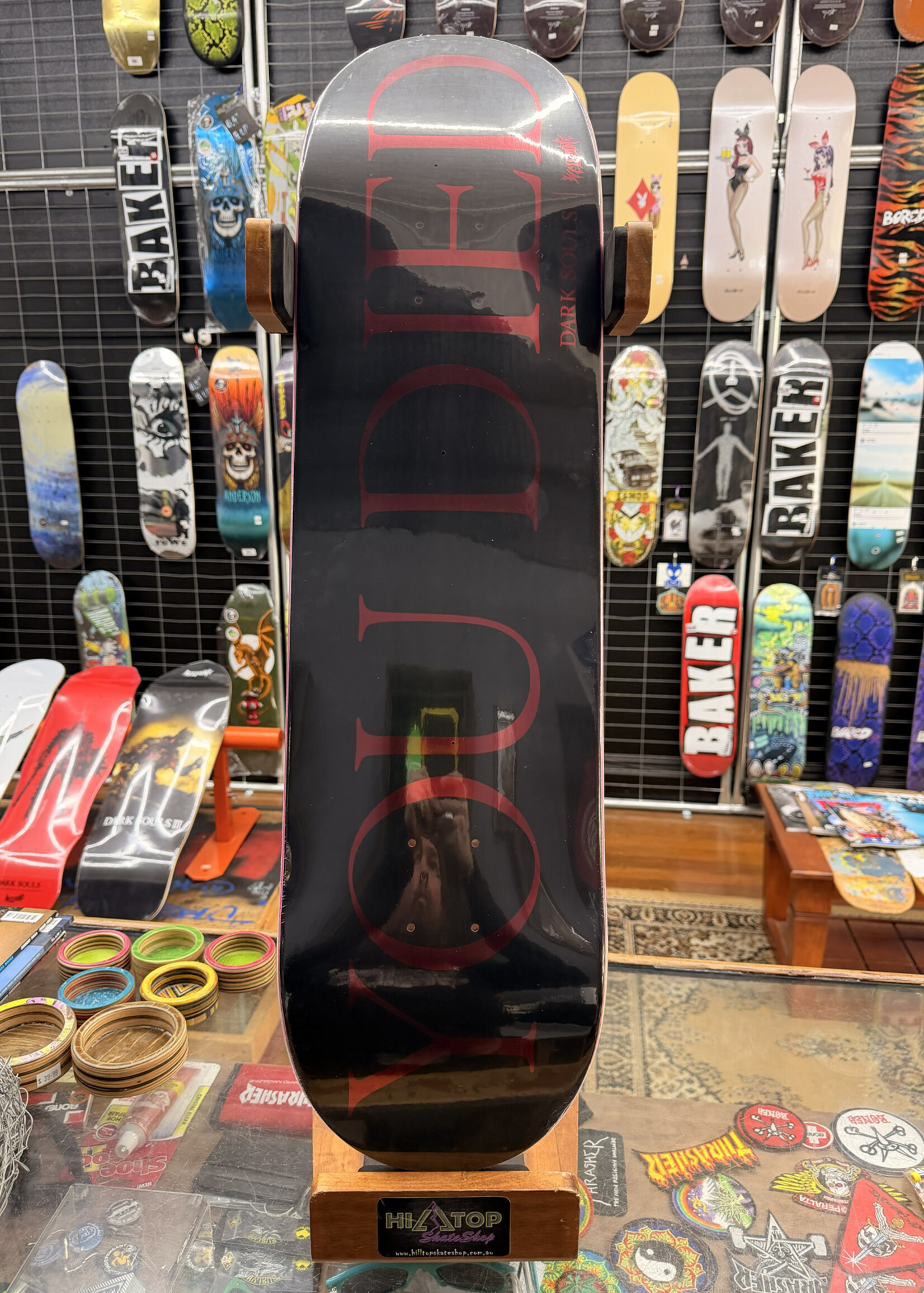 Welcome WELCOME SKATEBOARDS - Dark Souls You Died on Popsicle Black/Red Foil - 8.5"